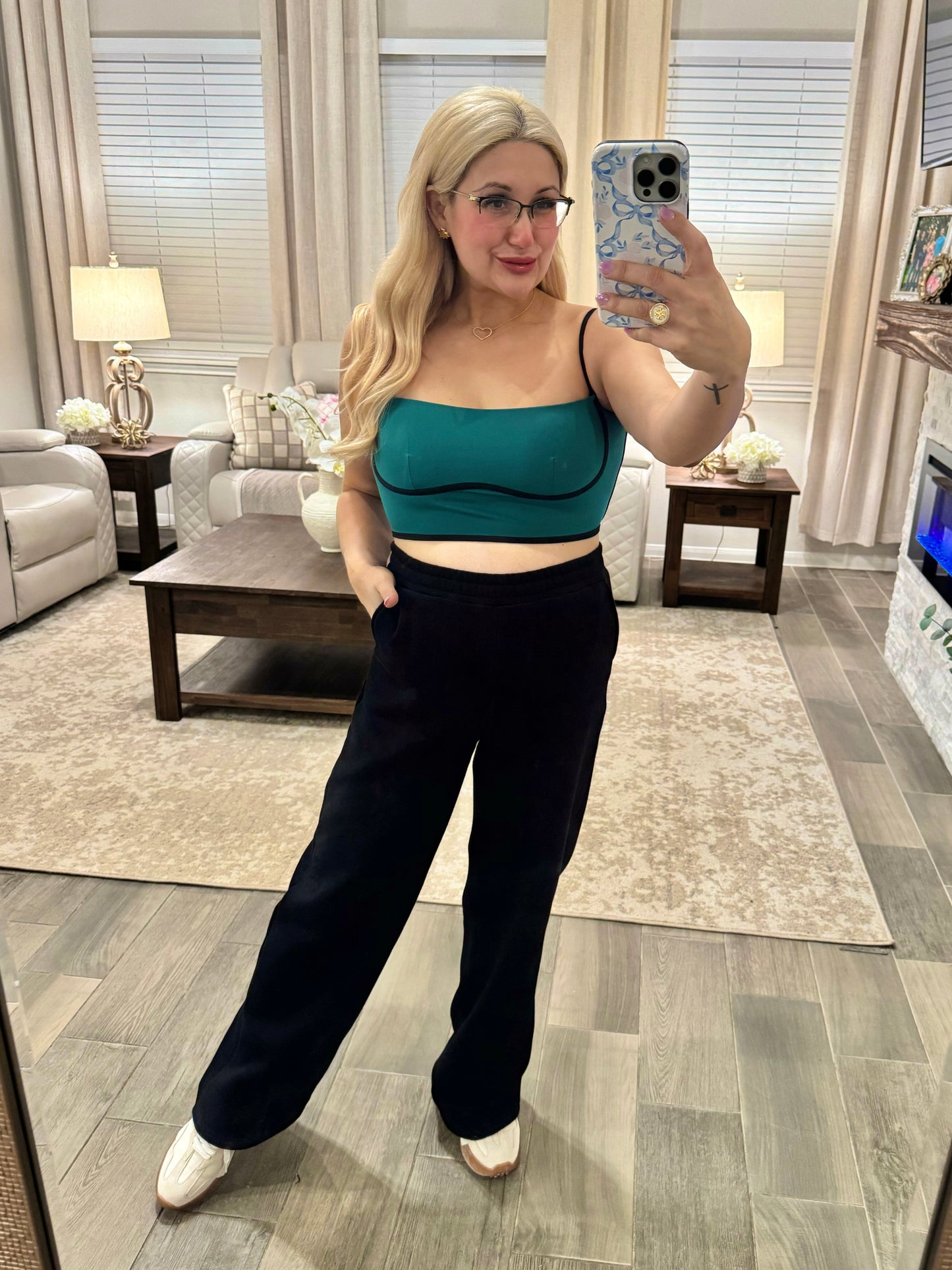 Sculpting Bra Tank - Green