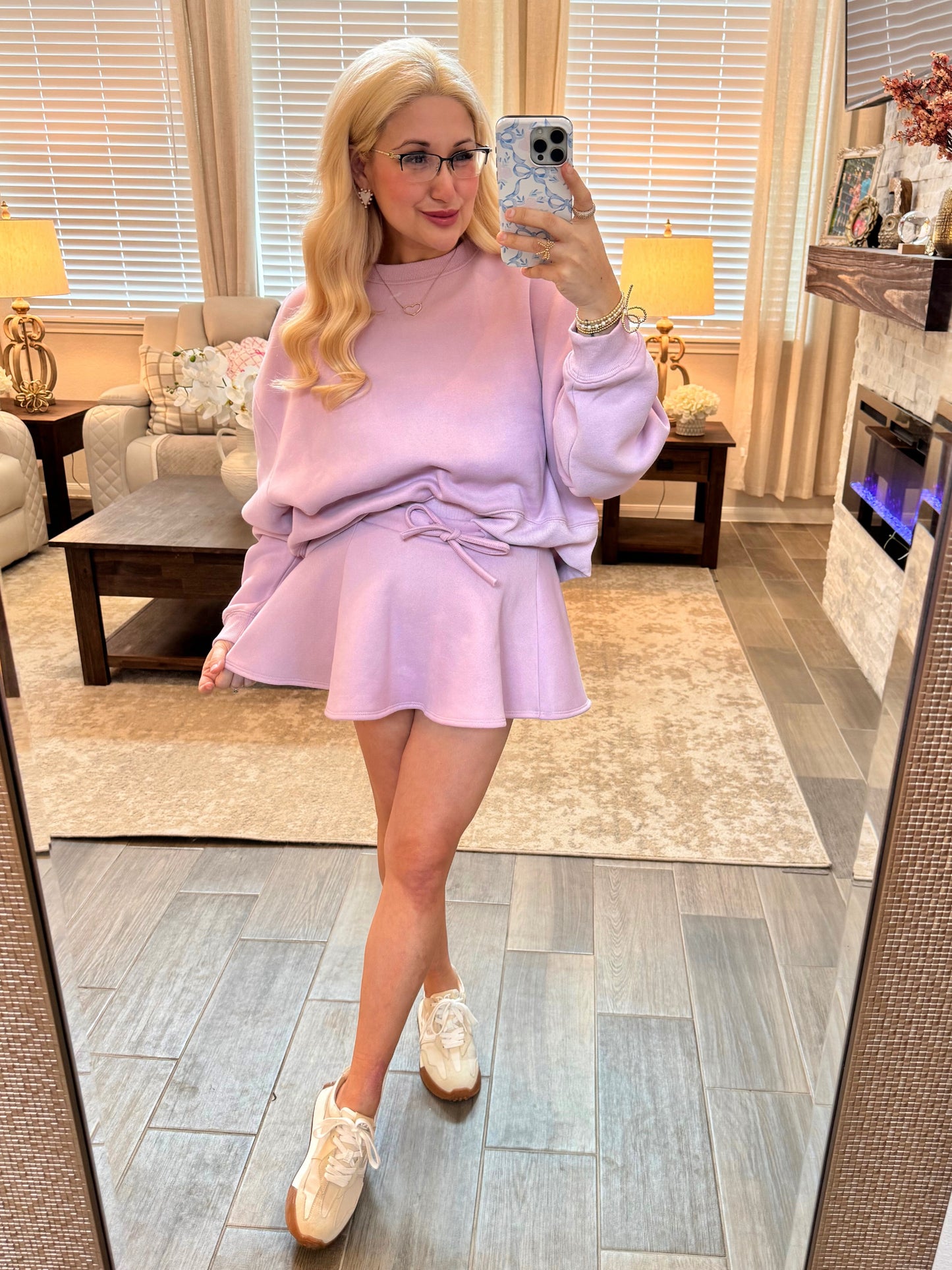 Lavender Cozy Skort Set