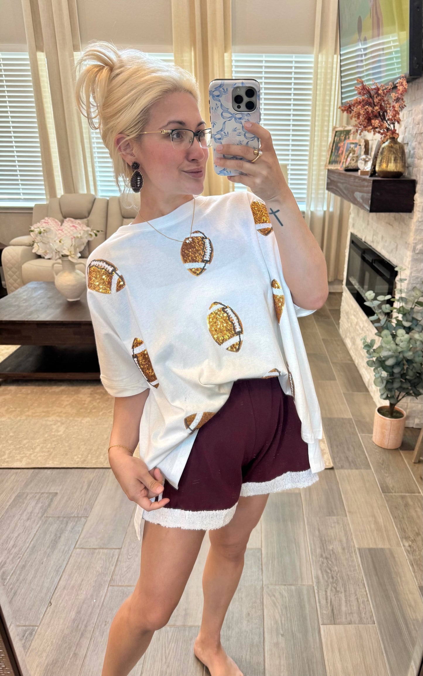Football Sequin Top