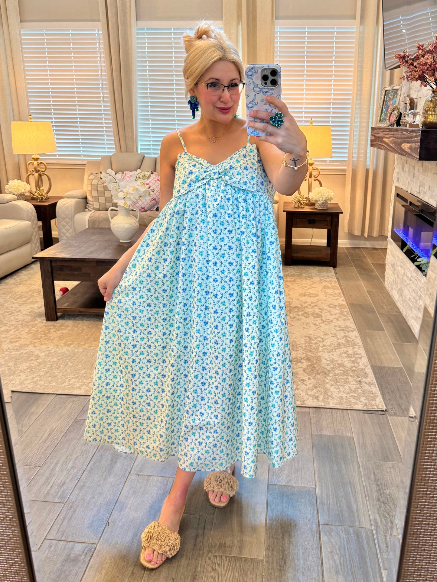 Floral In Bows Dress