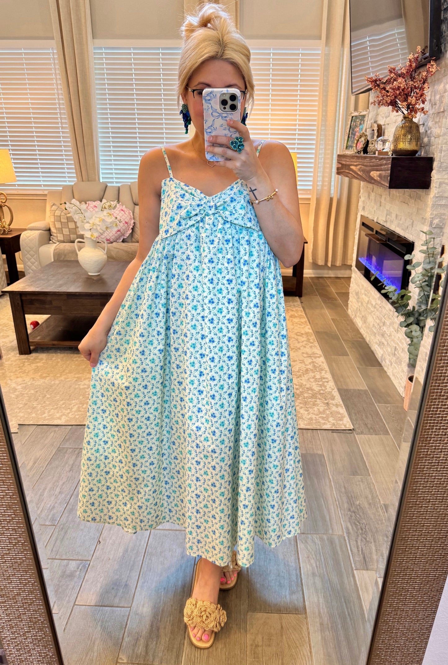 Floral In Bows Dress