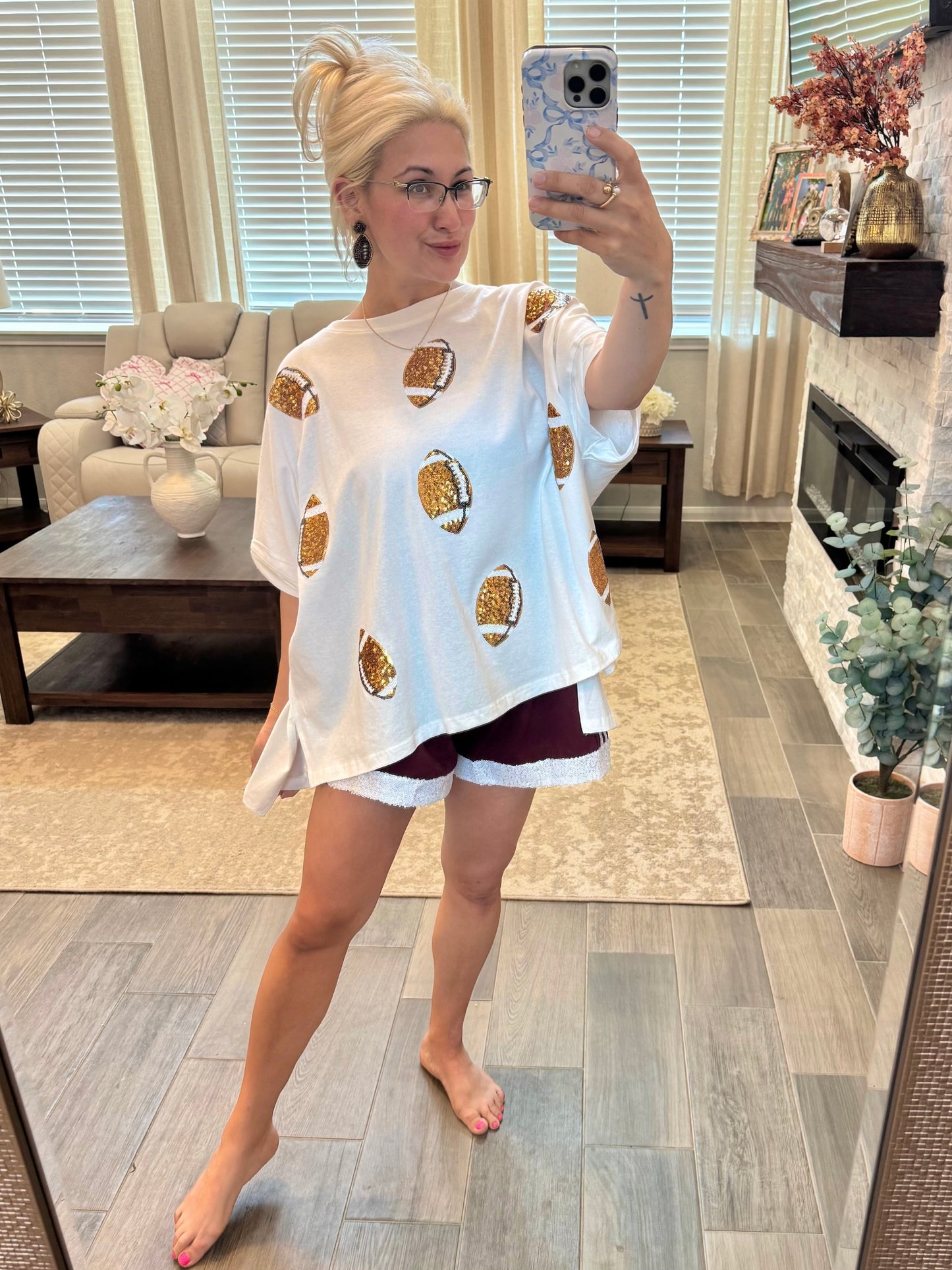 Football Sequin Top