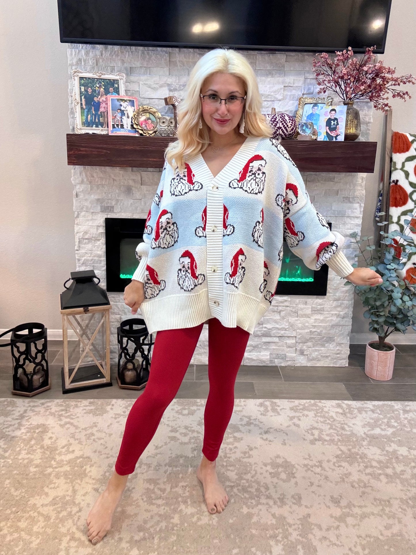 Sleigh In Santa Cardigan