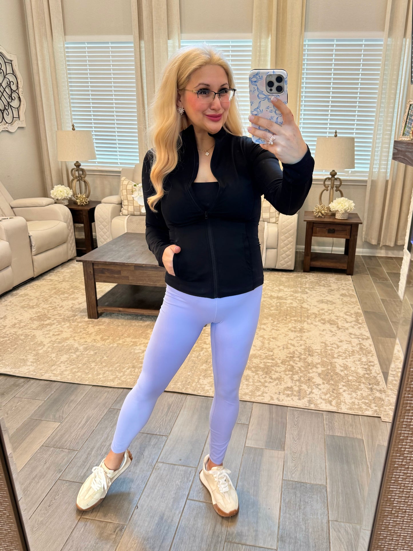 Aligned Performance High-Rise Leggings - Lilac