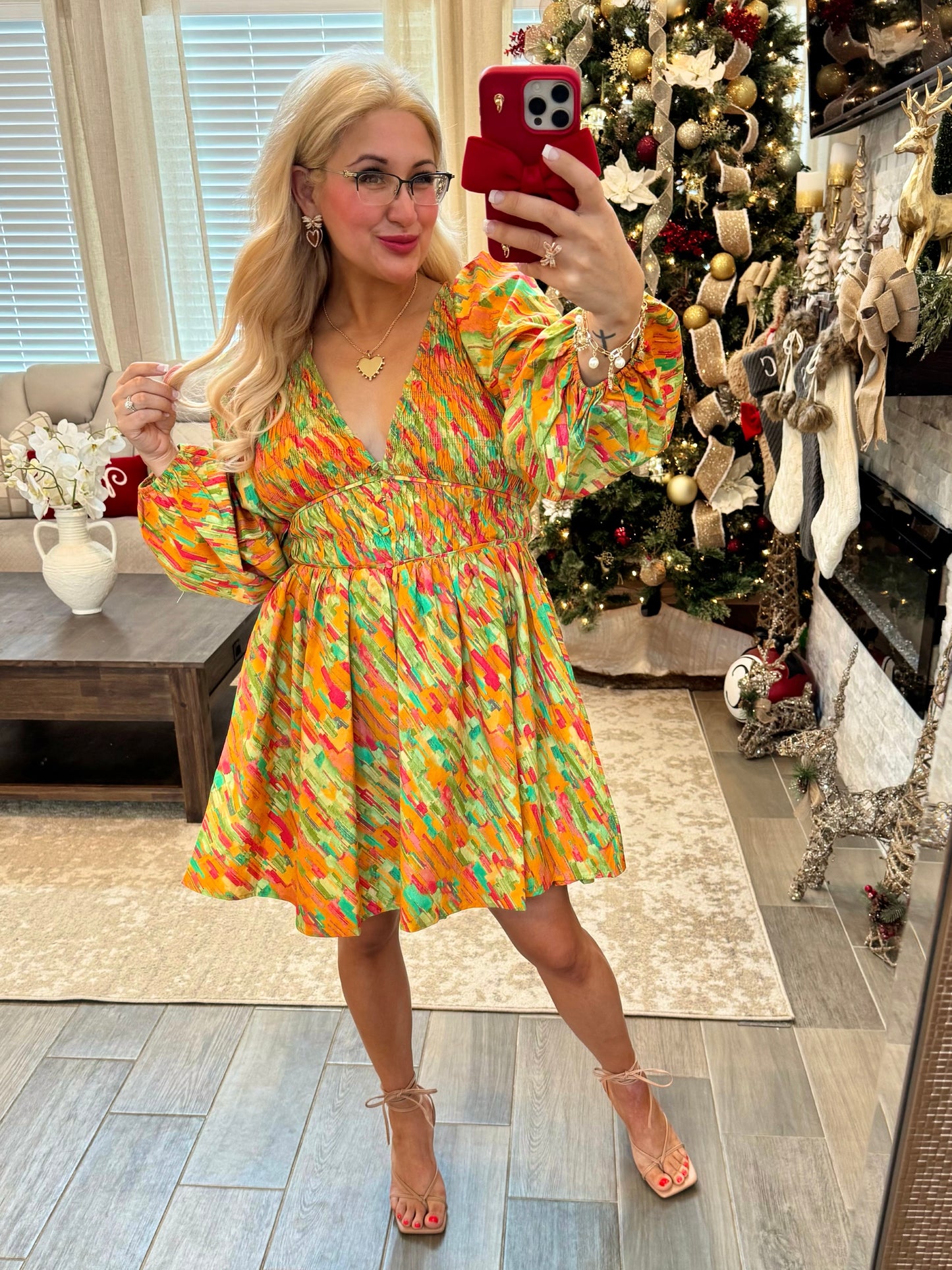 Color Pop Smocked Dress