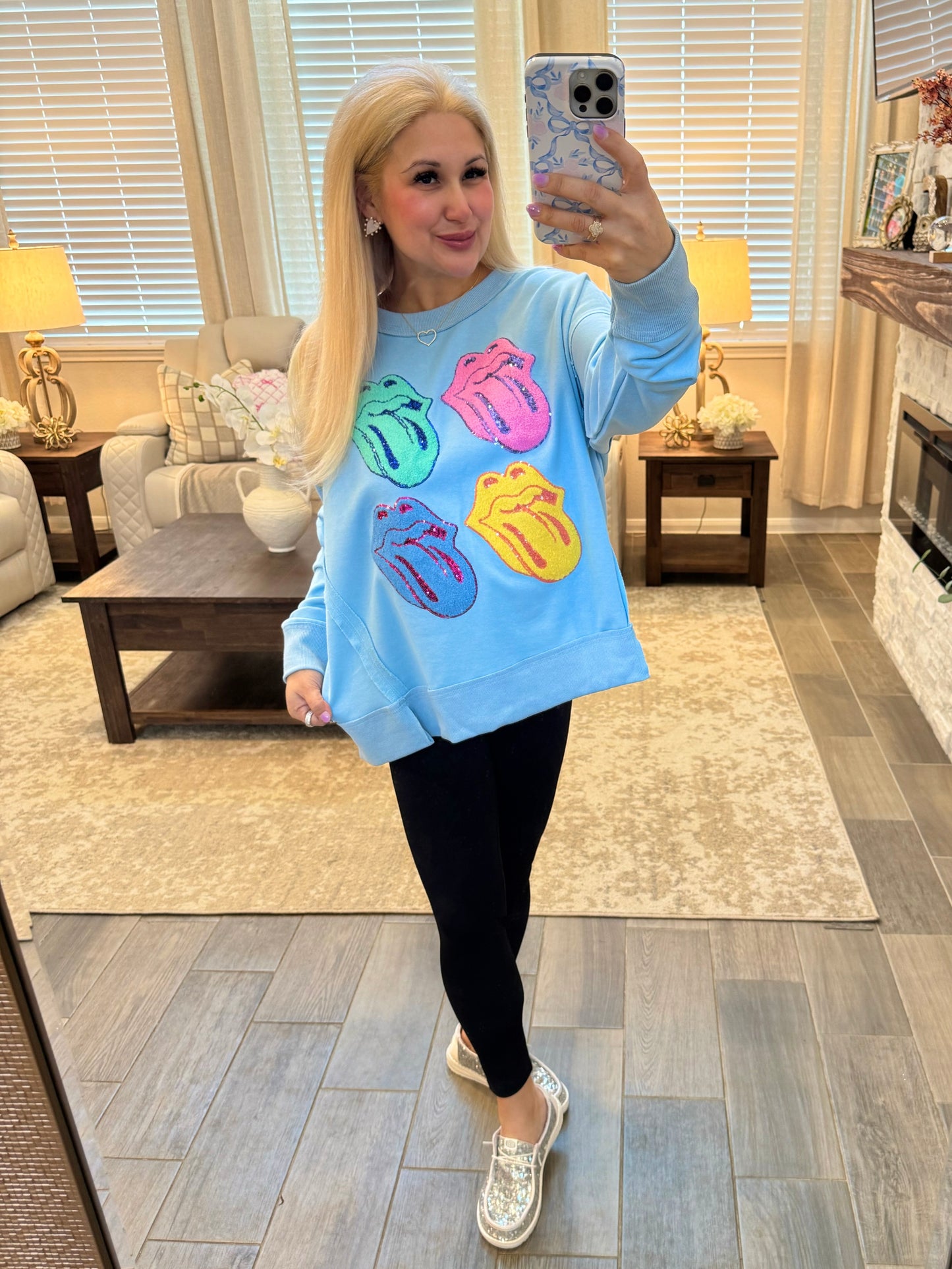 Rolling Stones Baby Blue Pullover