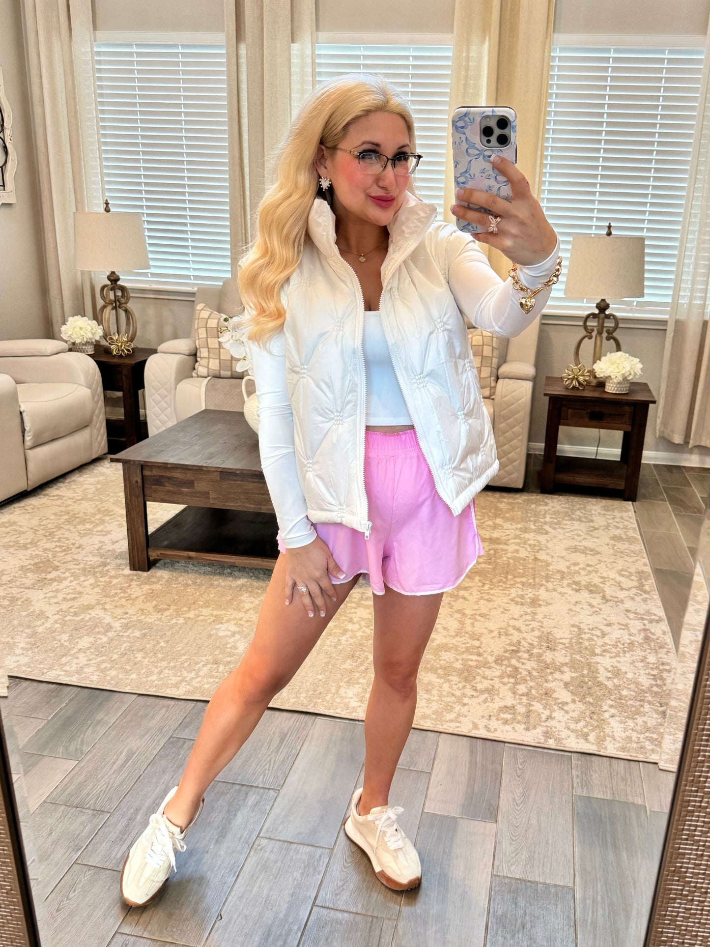 Twist Back Long Sleeve Top - White