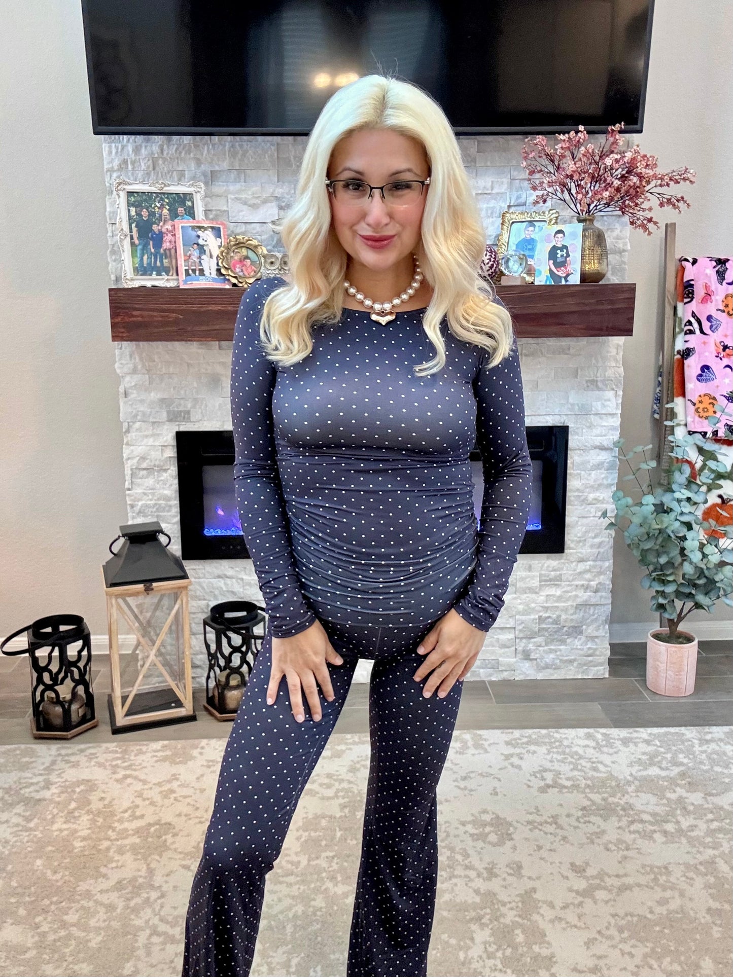 Midnight Dots Active Bottoms