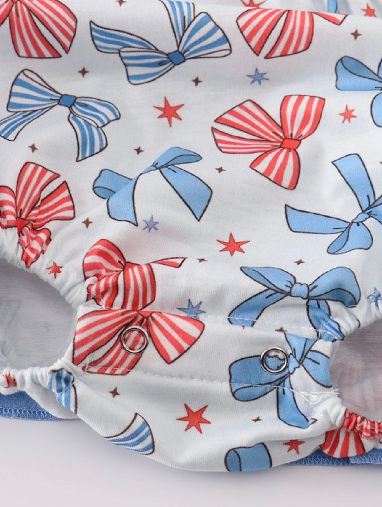 Red White & Blue Bows Bubble