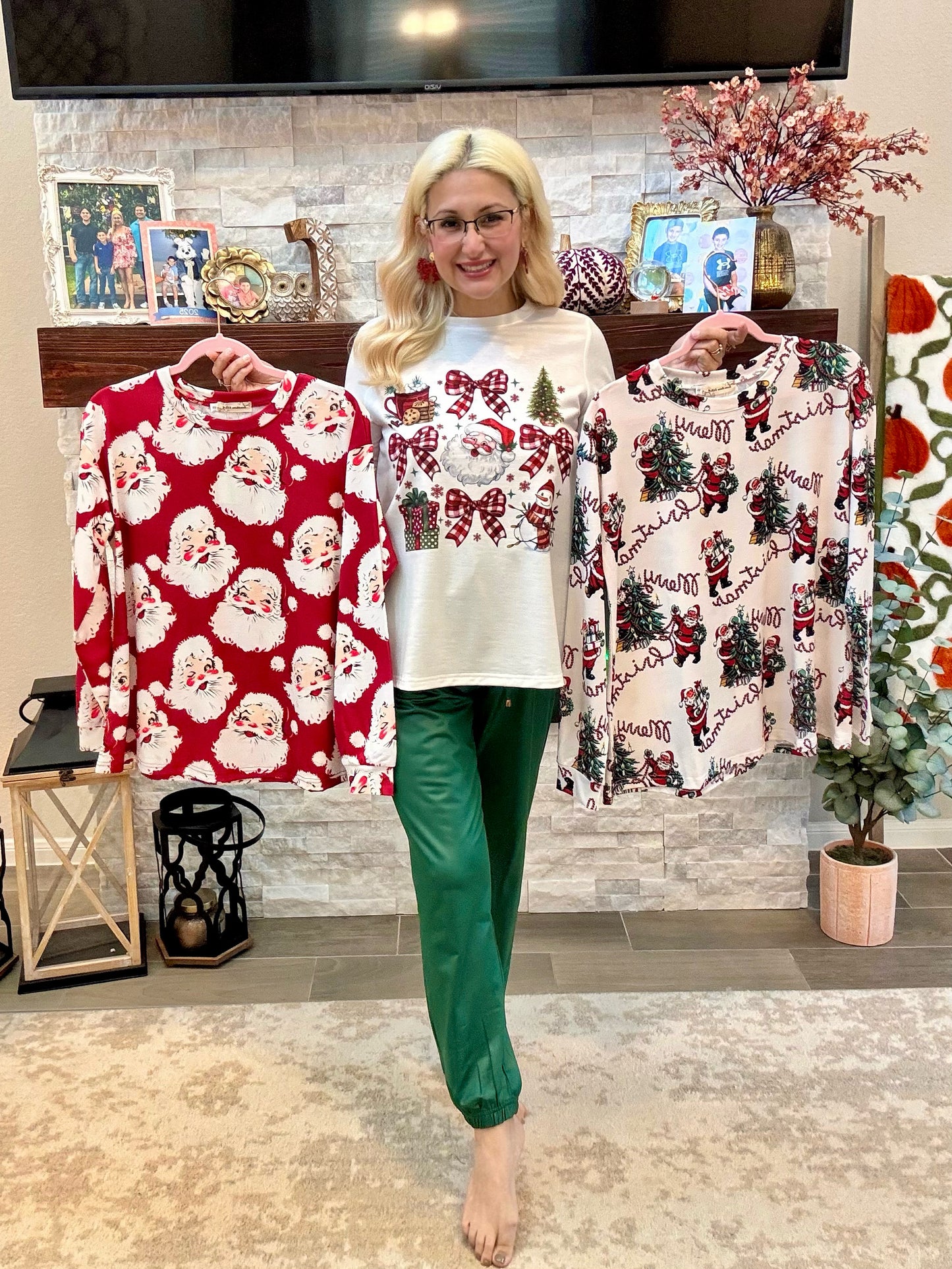 Holiday Cheer Bow Top