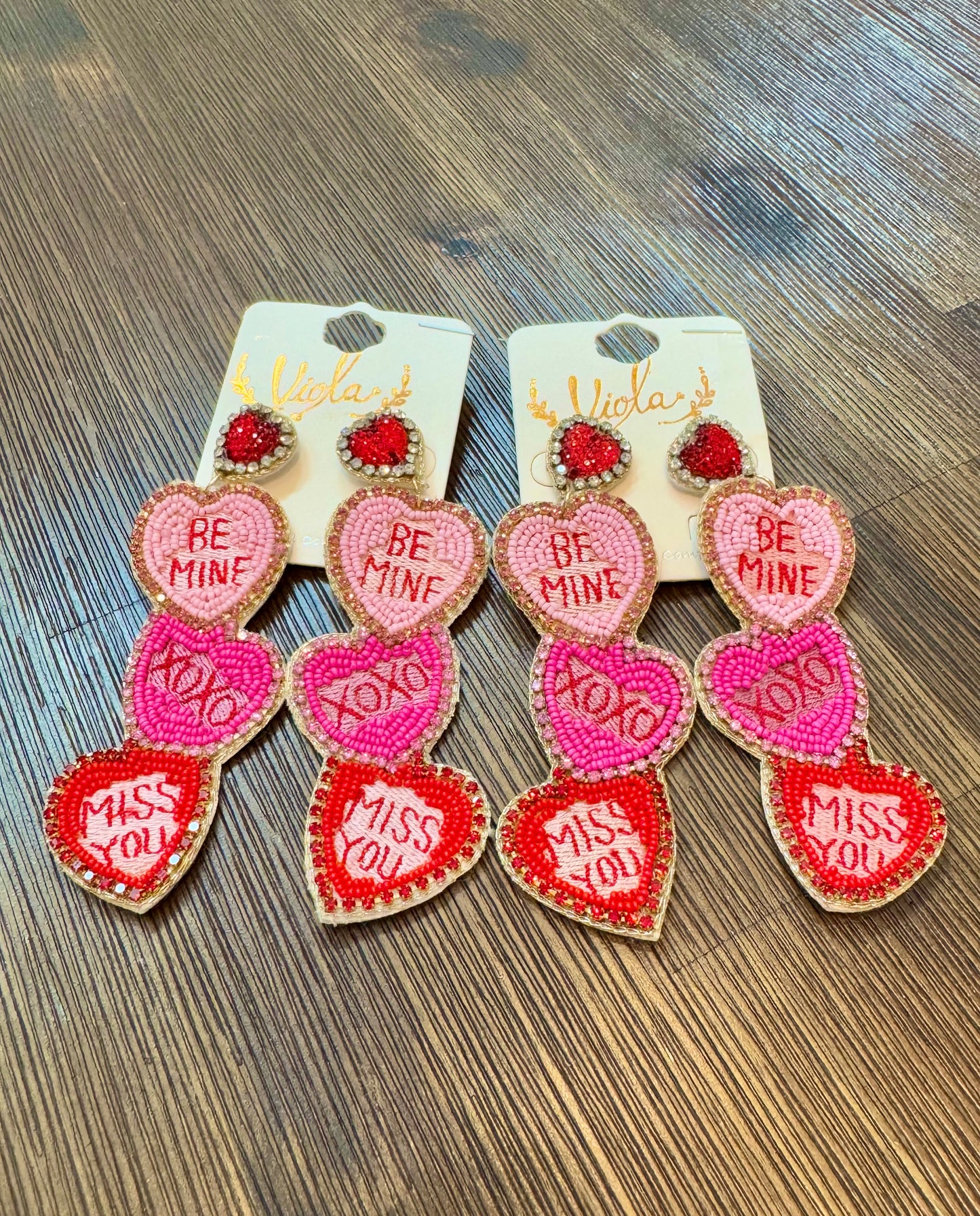 Candy Heart Earrings