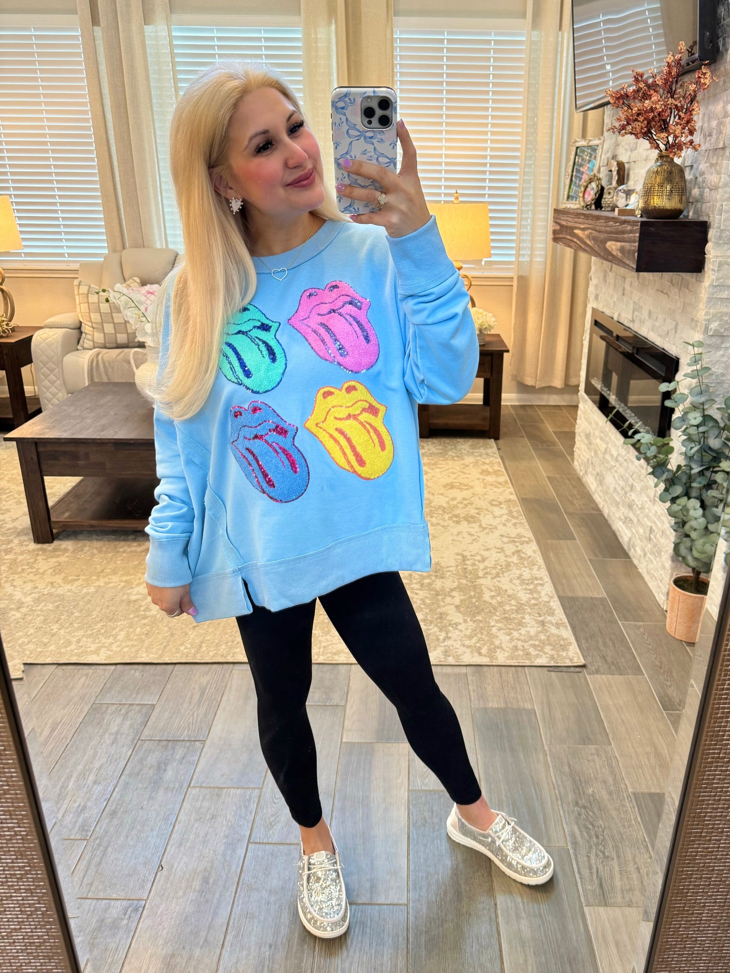 Rolling Stones Baby Blue Pullover