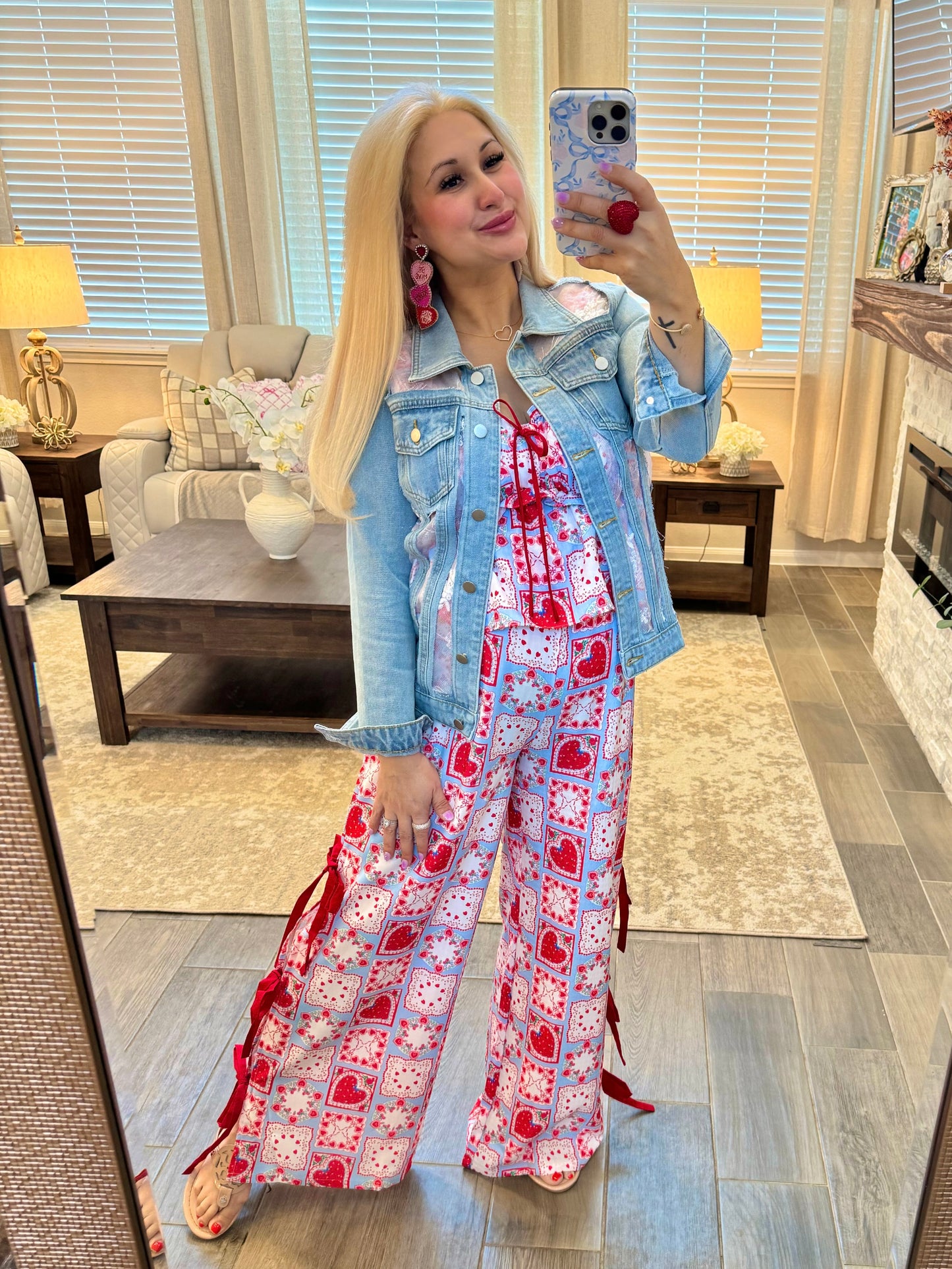 Girly Lace Blue Jean Jacket