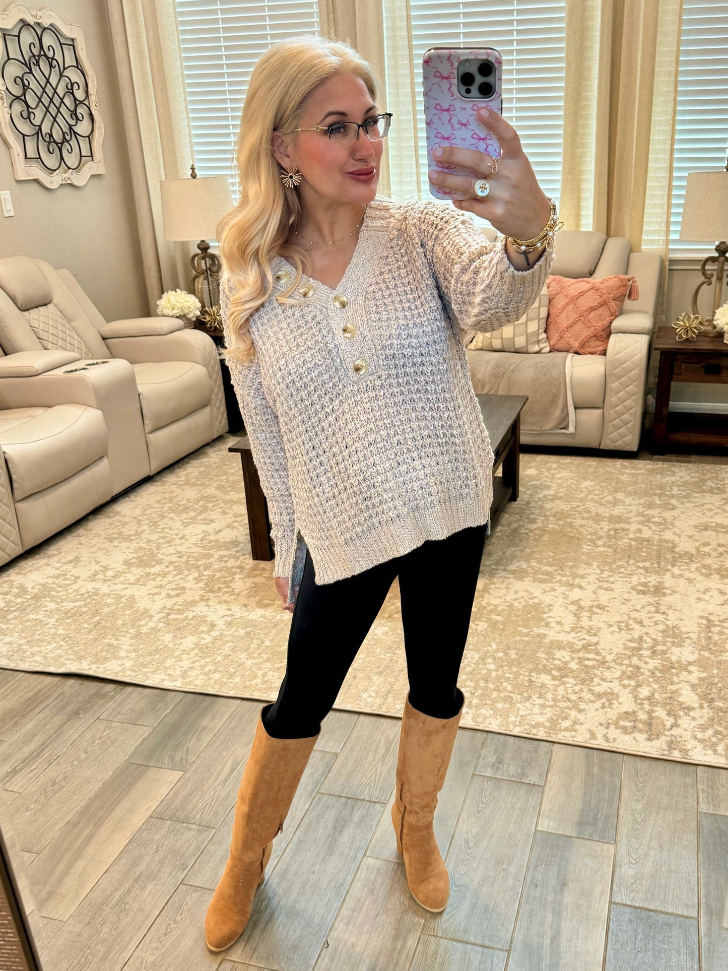 Knitted Henely Sweater