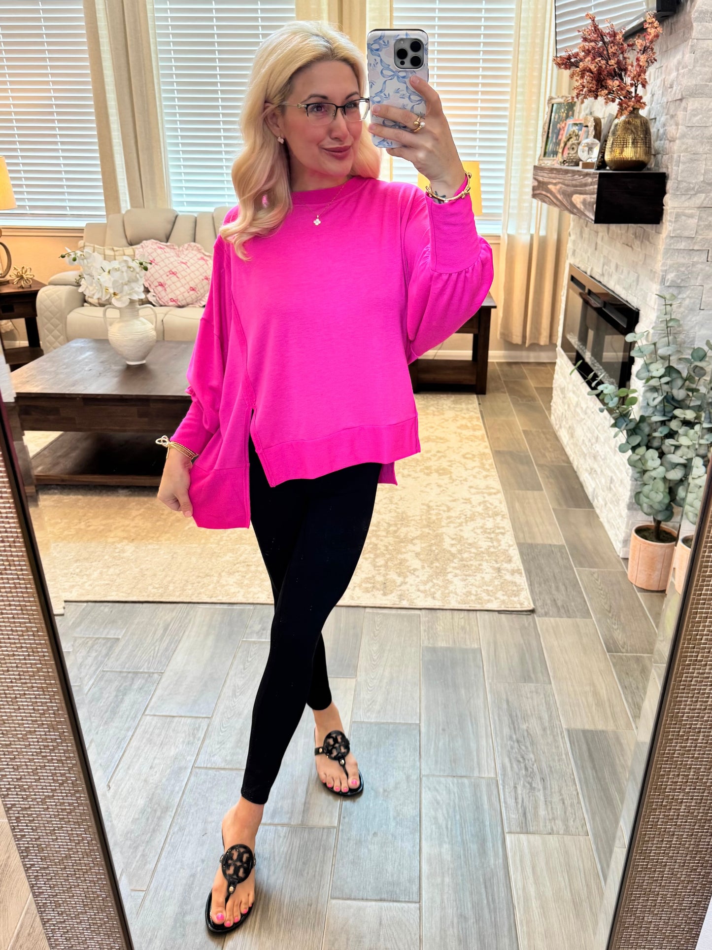 Cozy Pullover - HOT PINK S-XL