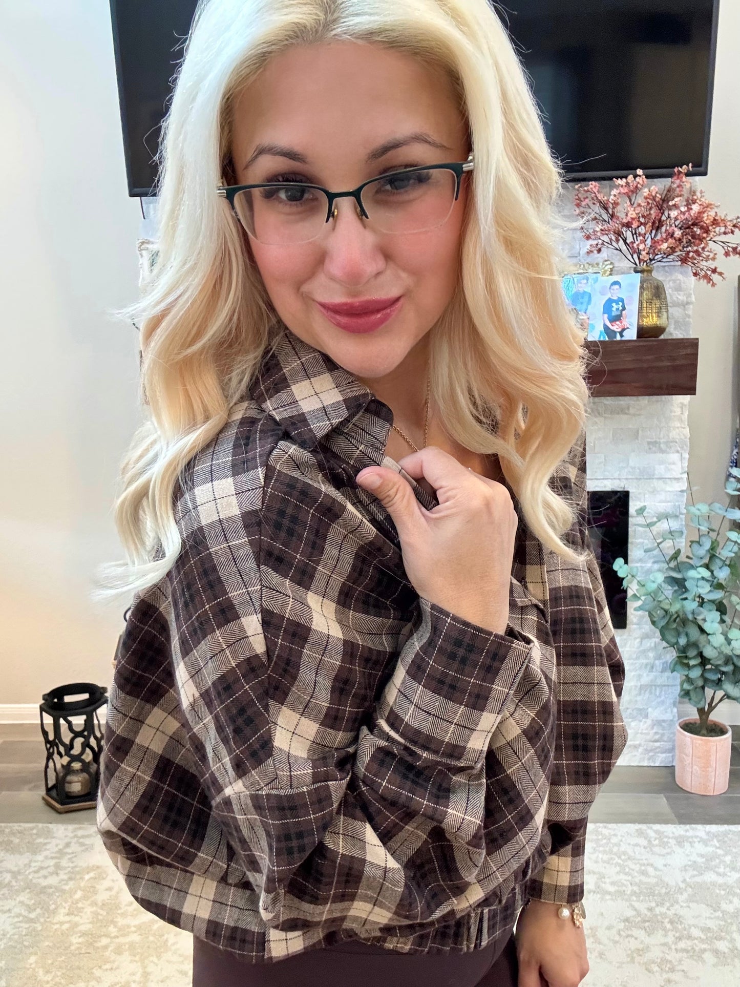 Maple Woods Plaid Top