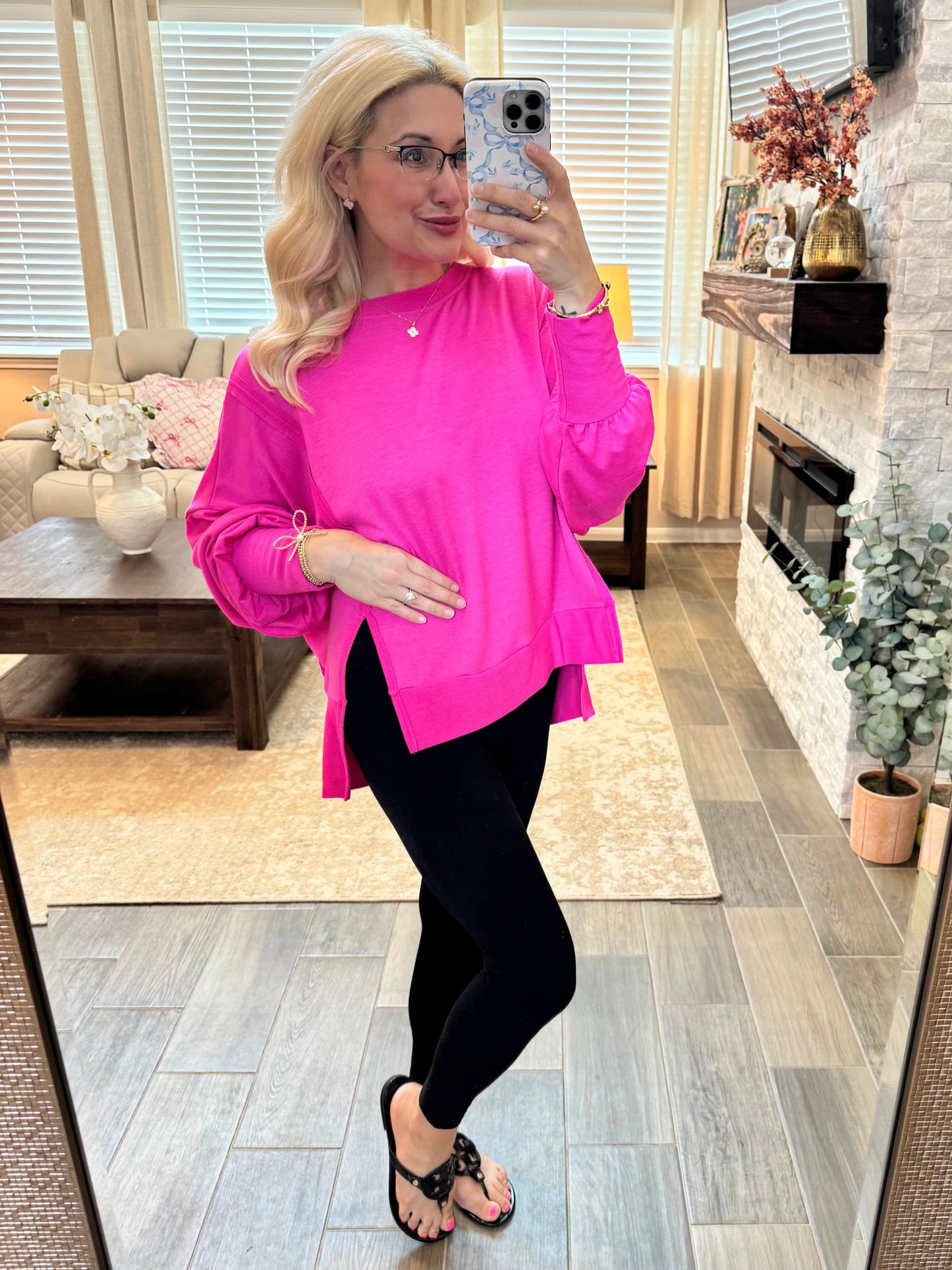 Cozy Pullover - HOT PINK S-XL