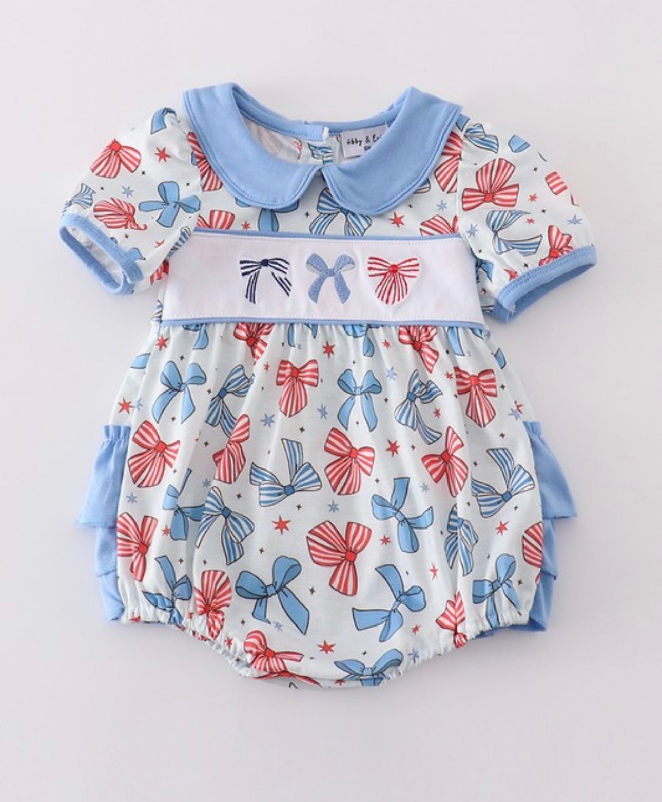 Red White & Blue Bows Bubble