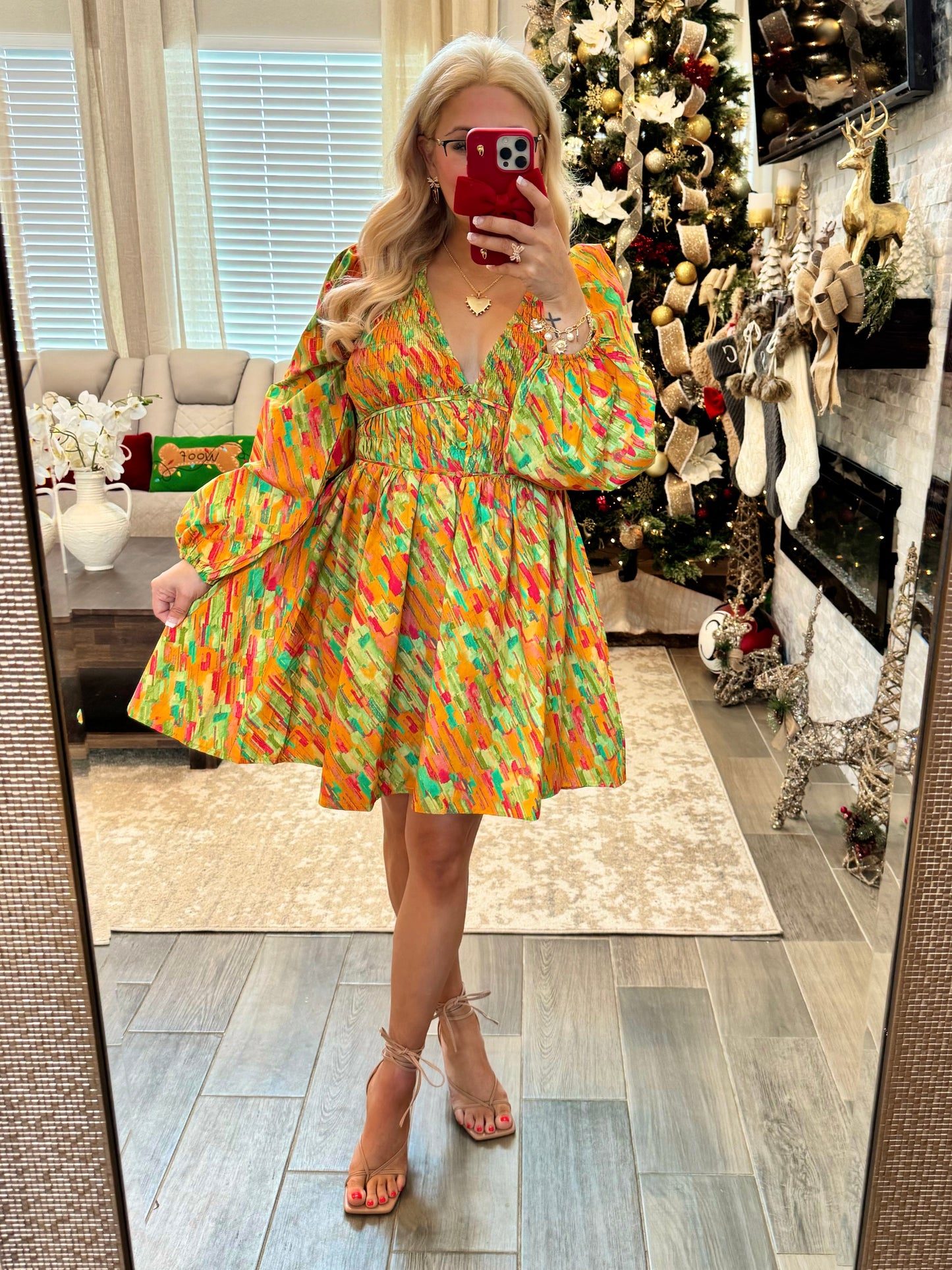 Color Pop Smocked Dress