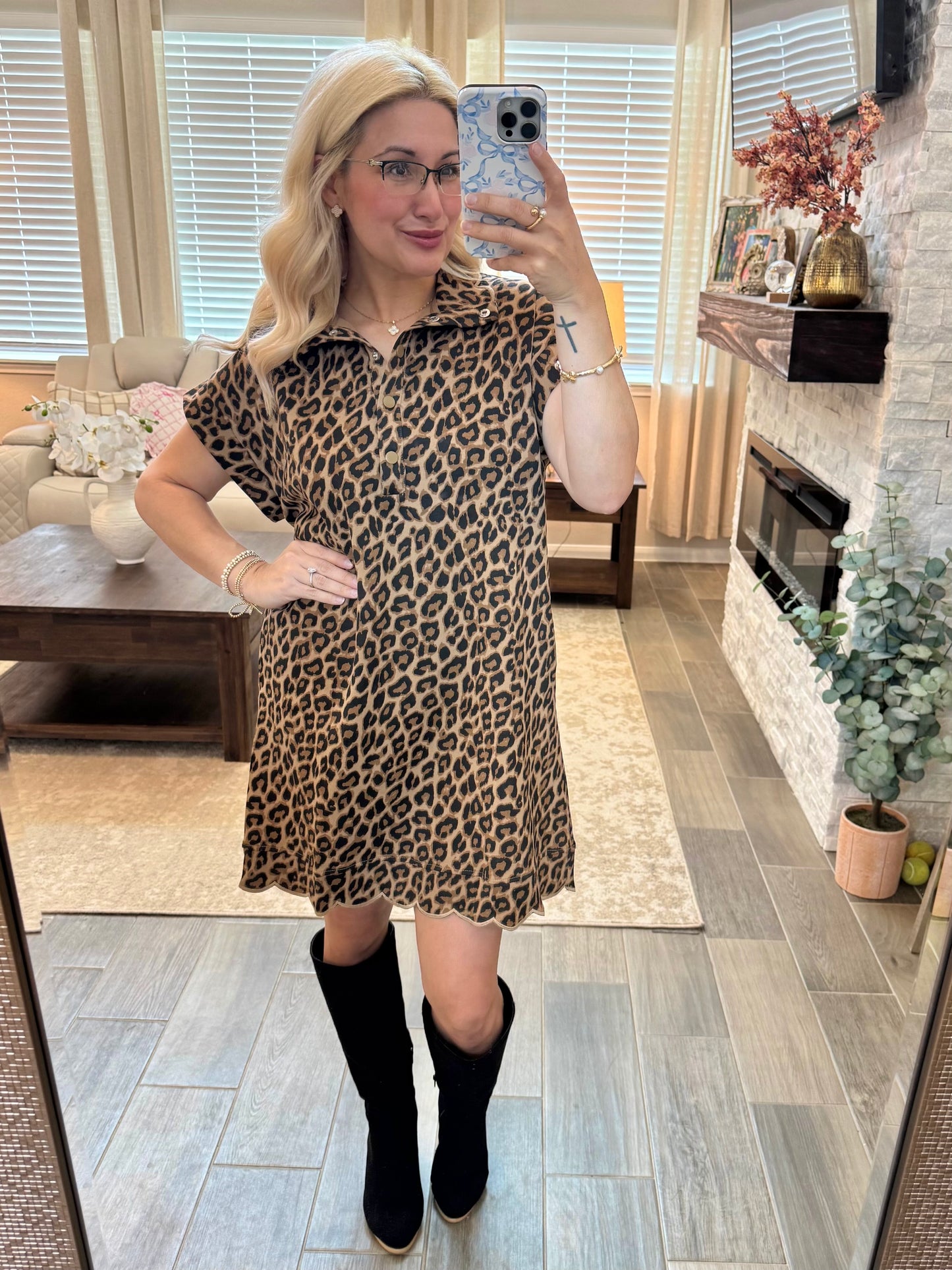 All the Sass Leopard Dress