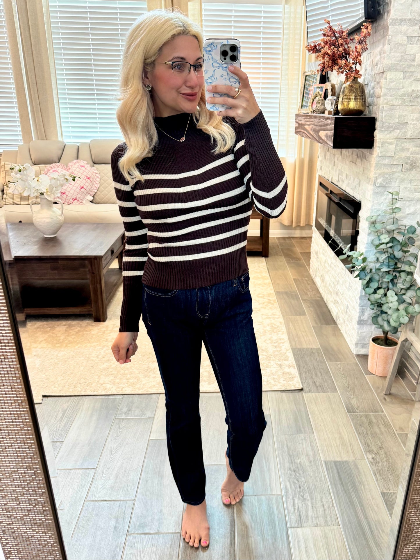Chocolate Striped Sweater