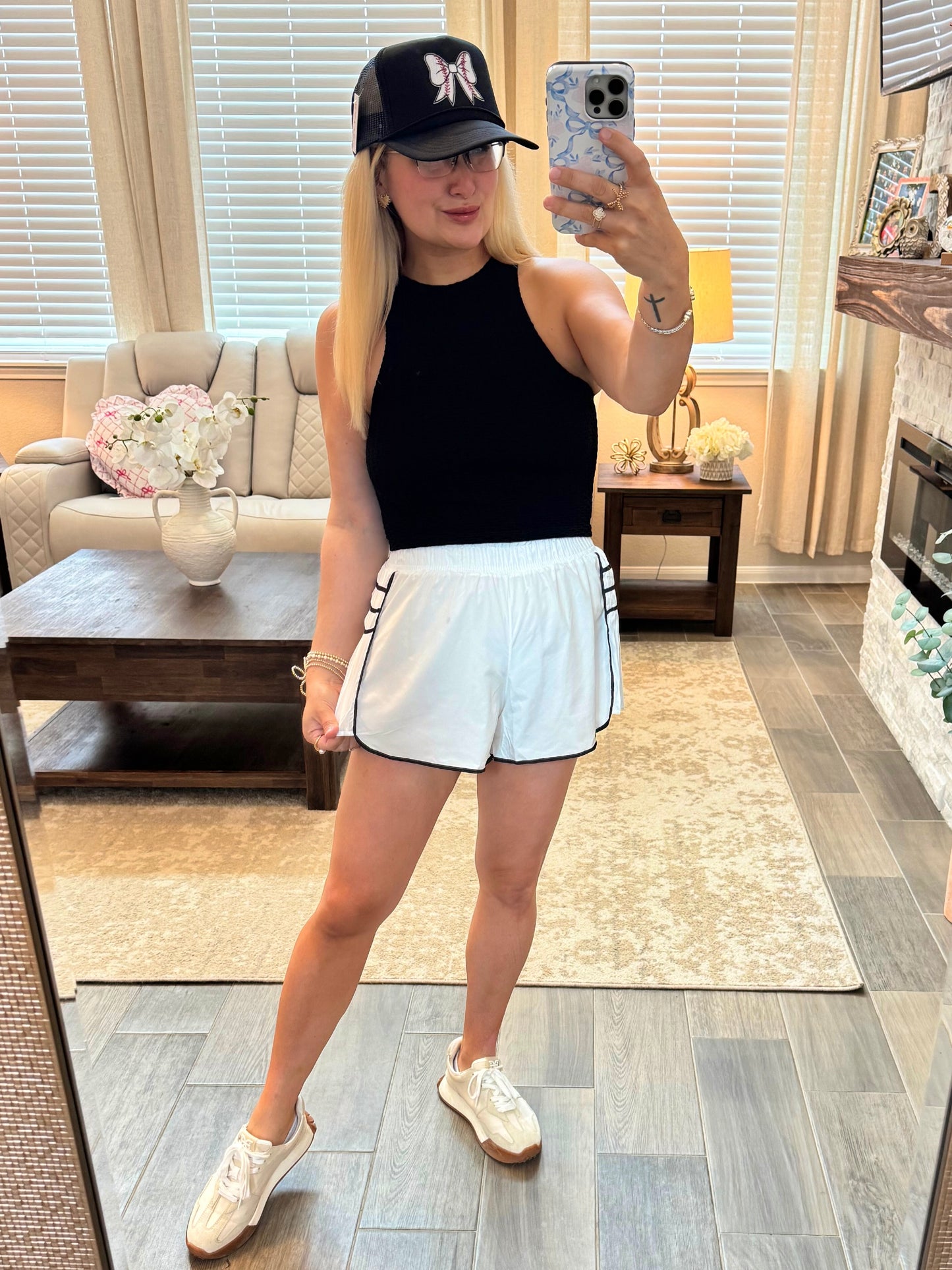 On Point Shorts - White