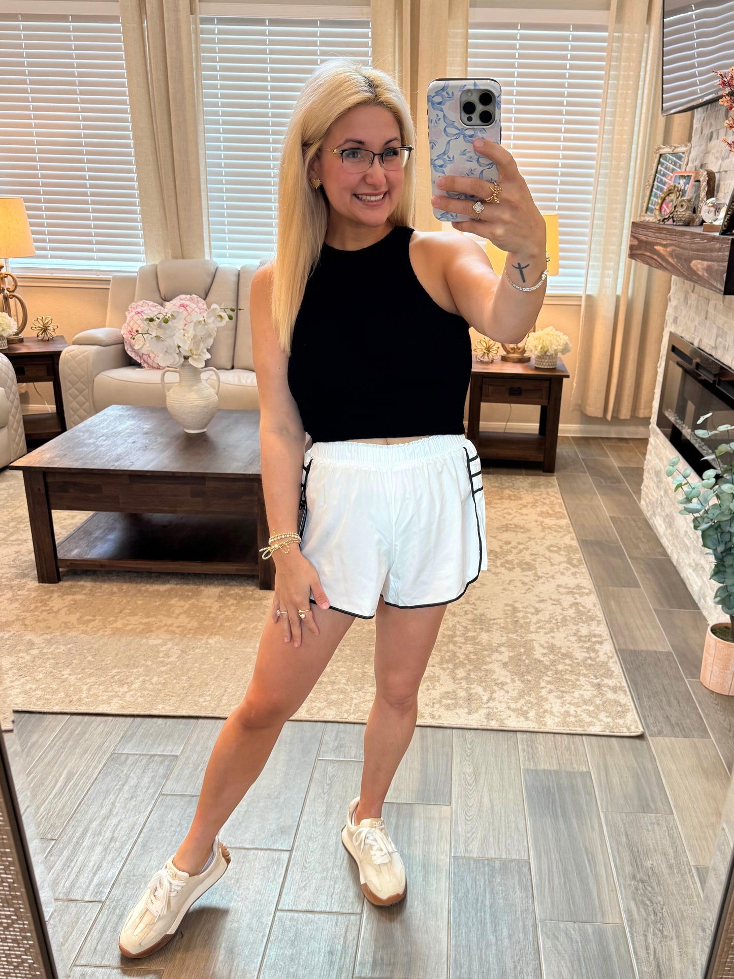 On Point Shorts - White