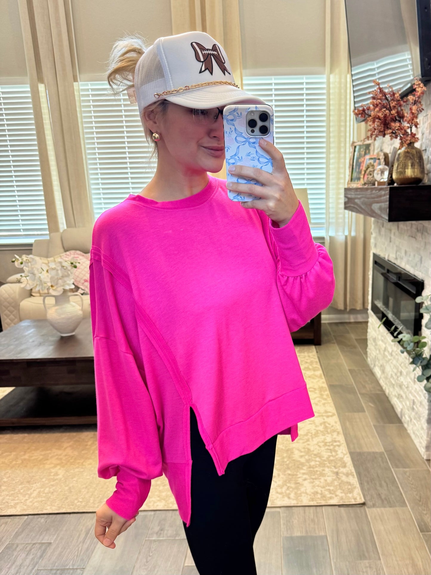 Cozy Pullover - HOT PINK S-XL
