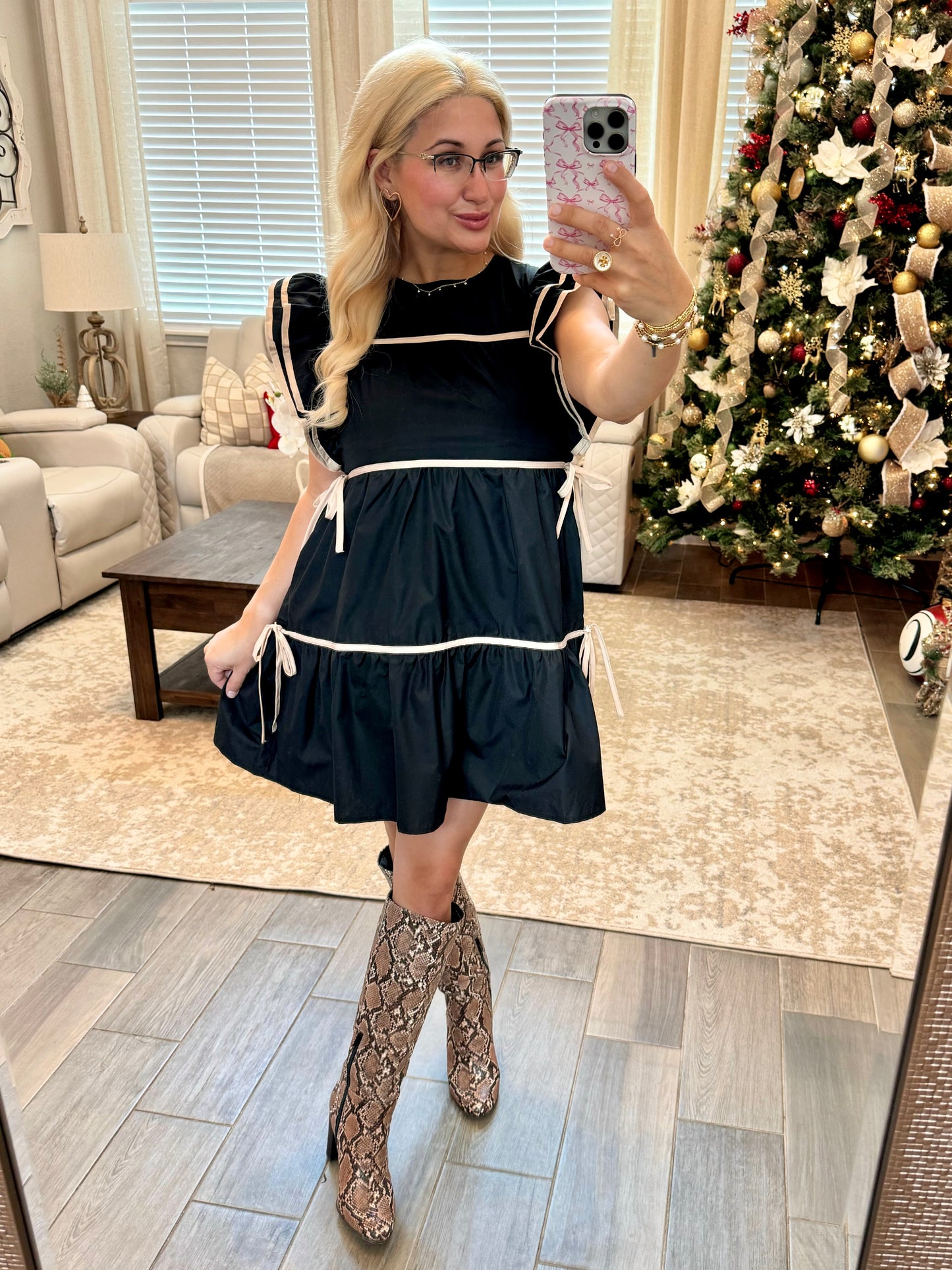 Little Black Bow Dress