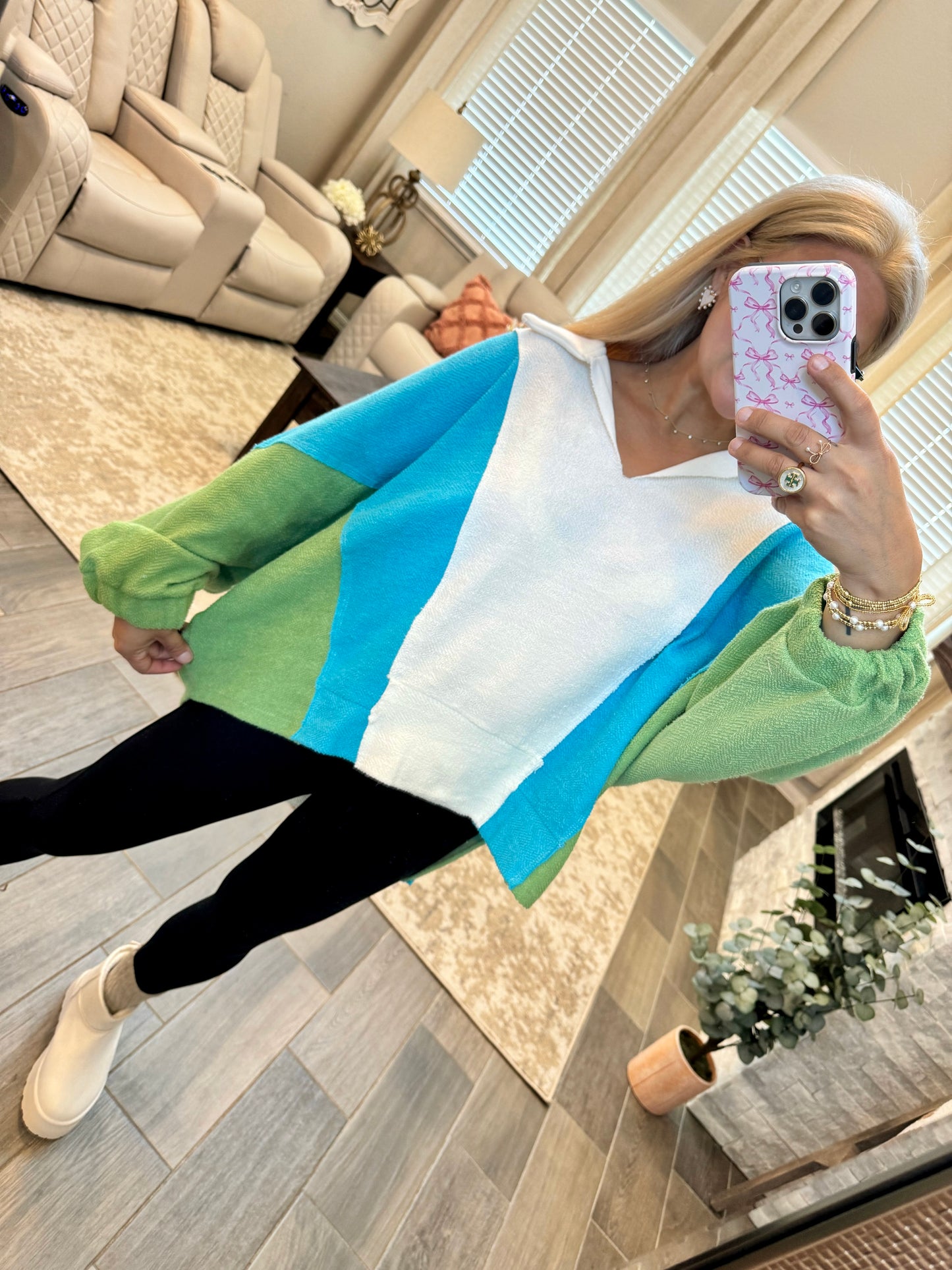 Ocean Breeze Oversized Pullover