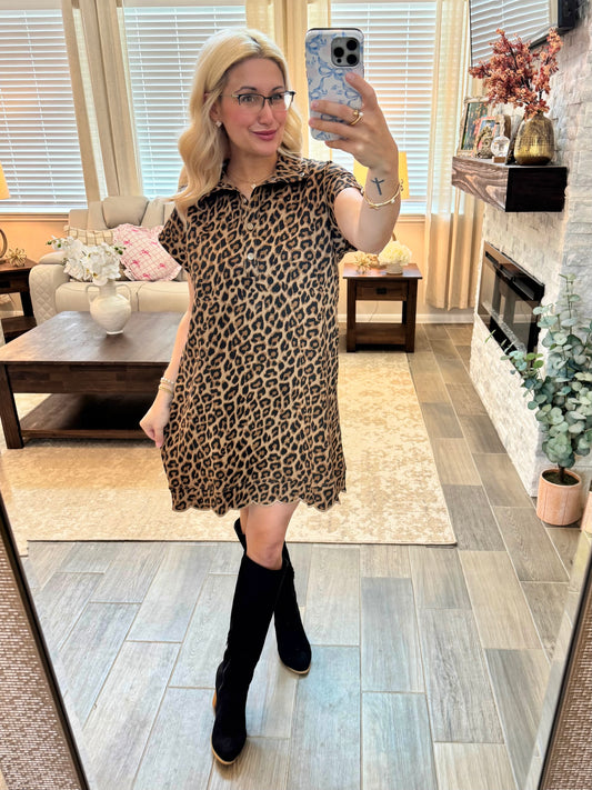 All the Sass Leopard Dress