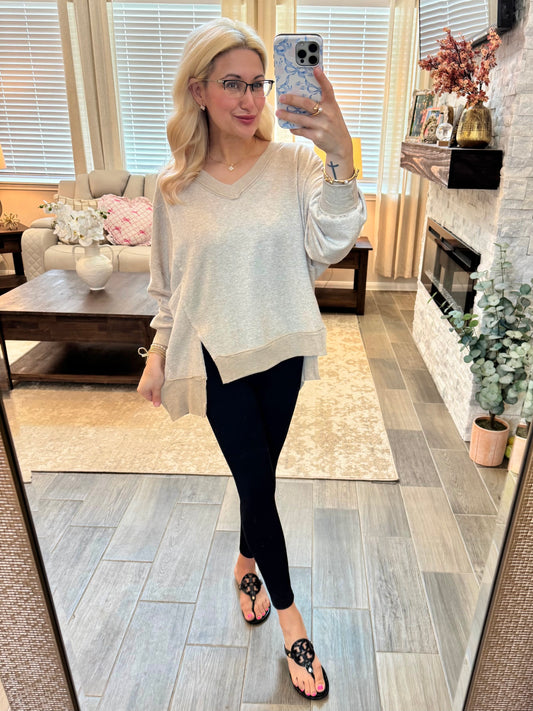 Cozy Latte Pullover S-XL