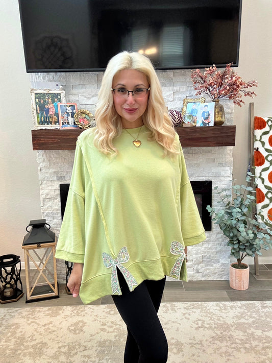 Playful Charm Bow Pullover