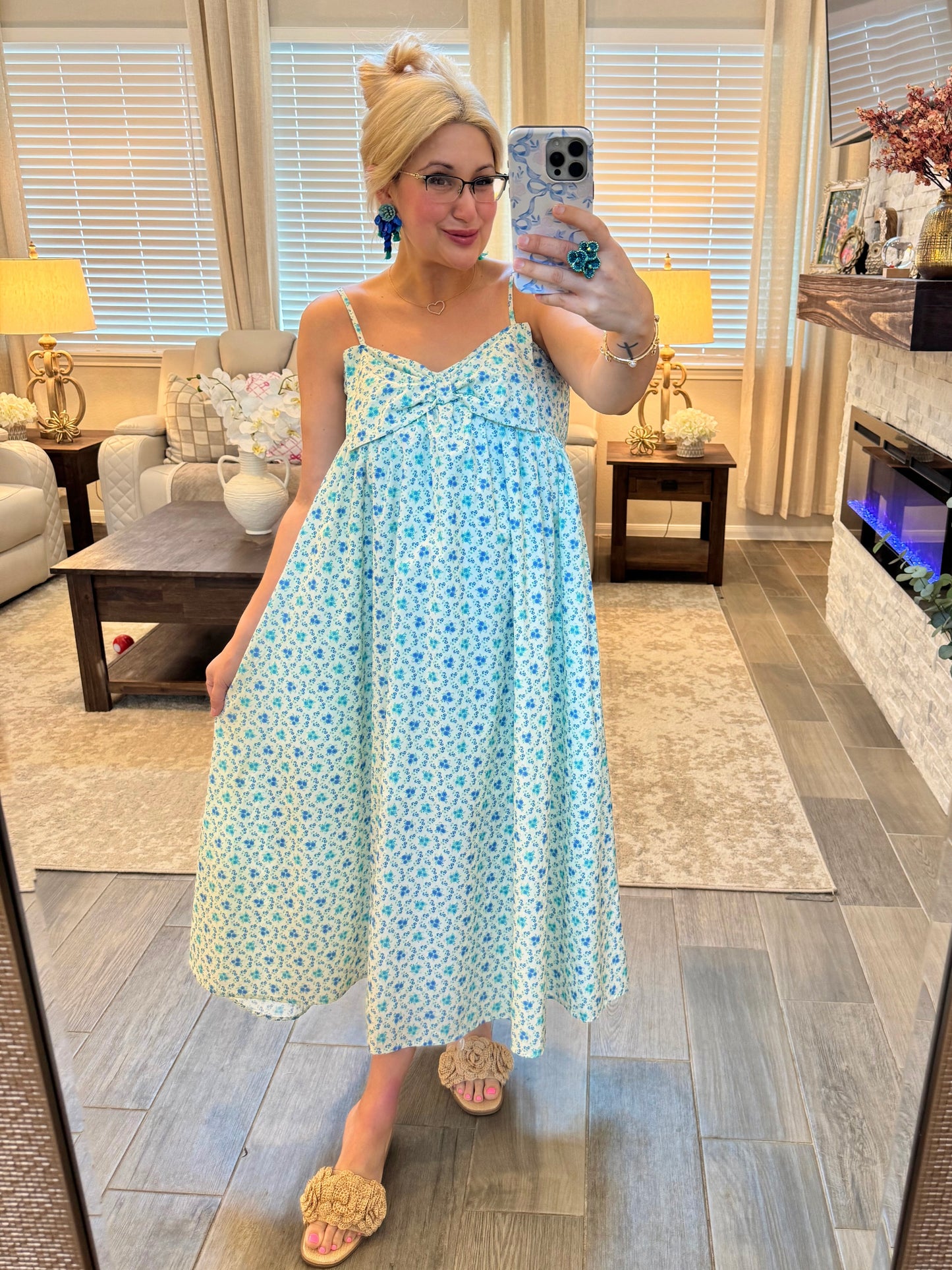 Floral In Bows Dress