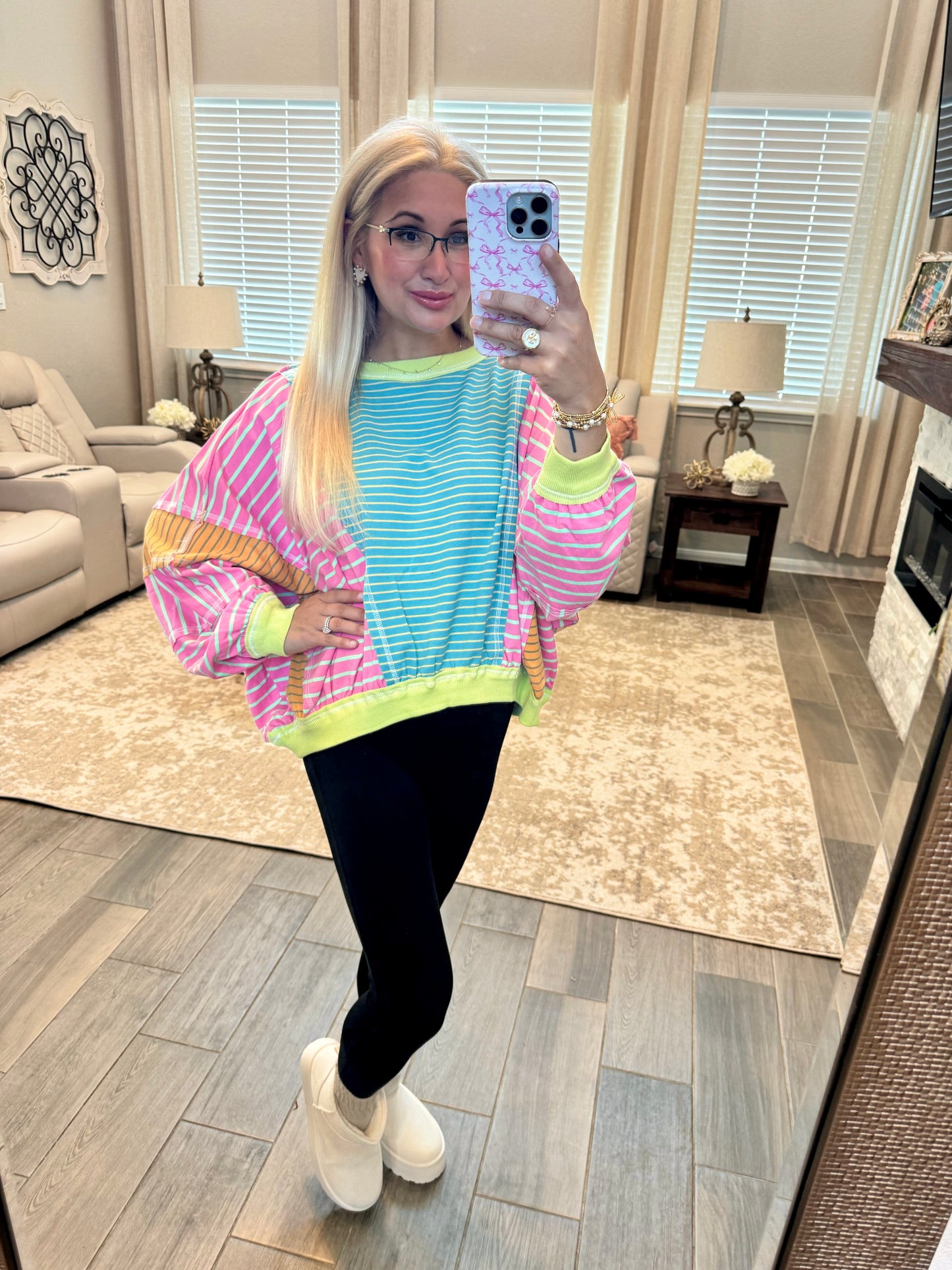 Stripes For Days Pullover - Colorful