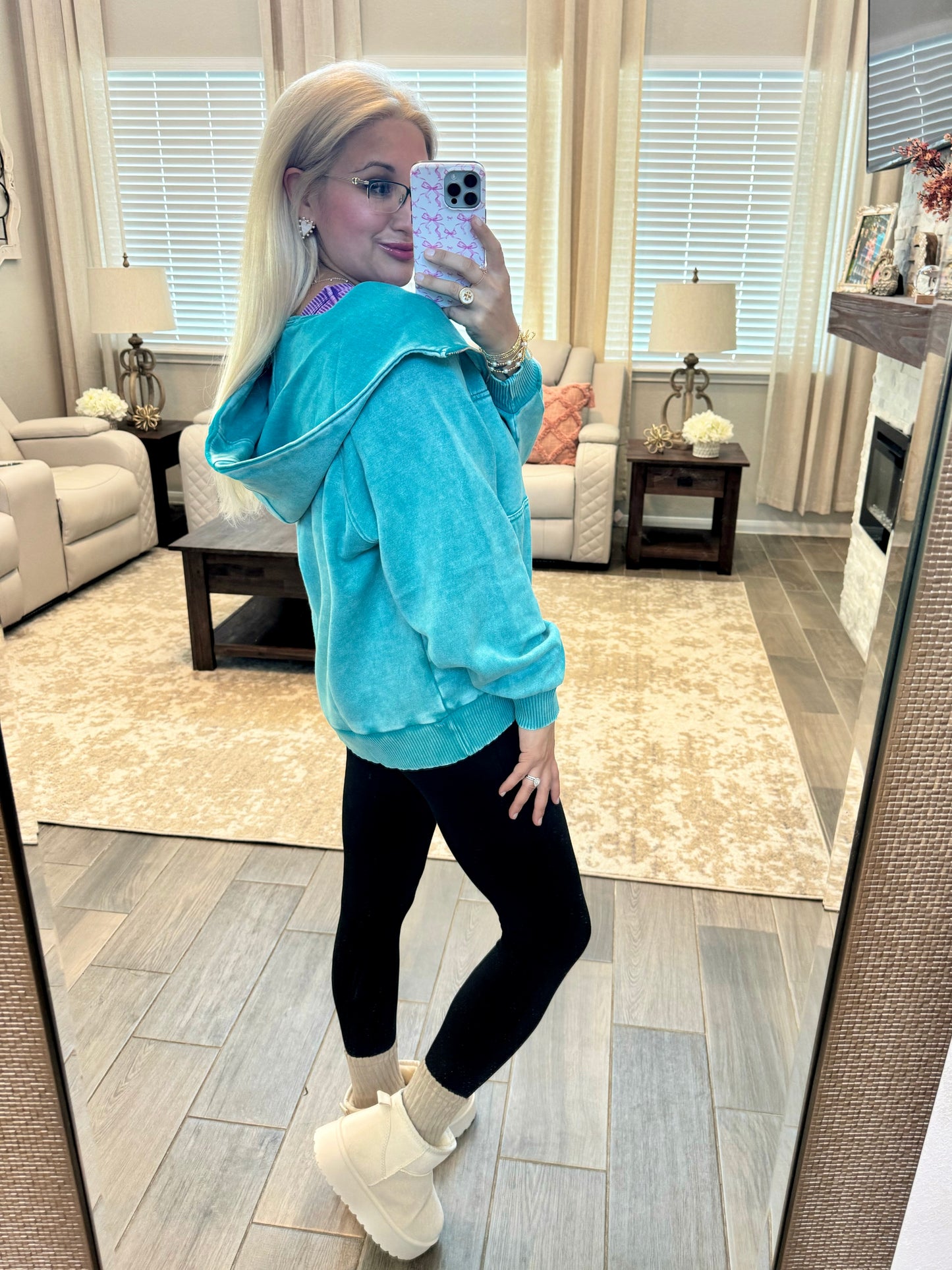 Let’s Keep It Simple Pullover - TEAL