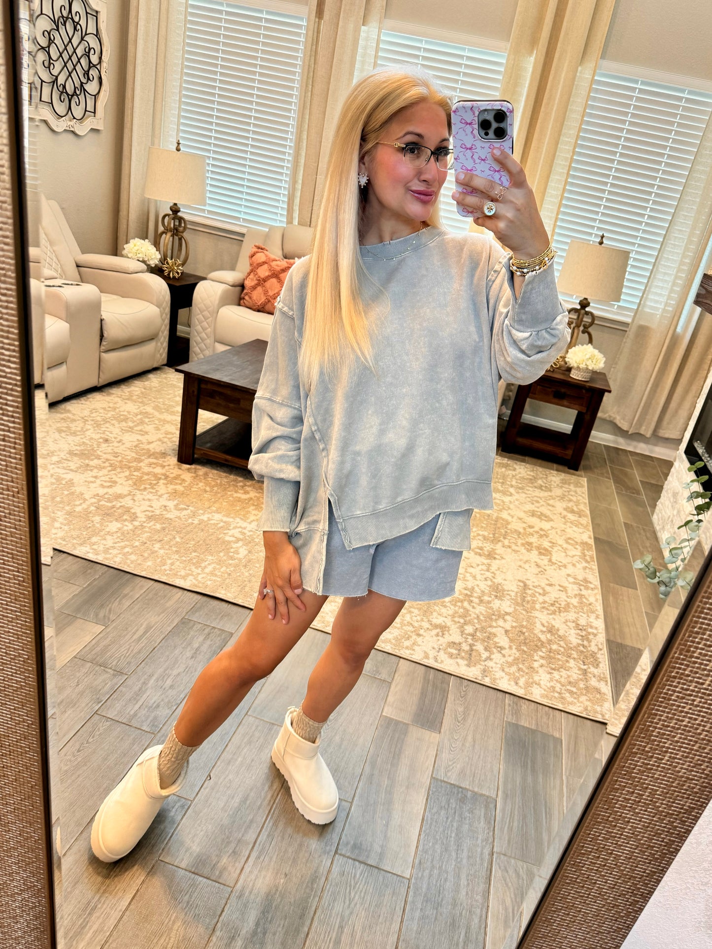 Basic Grey Pullover Top