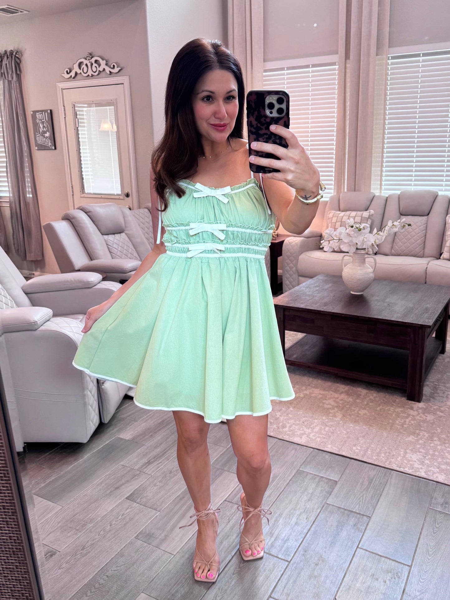 Mint To Be Bow Dress