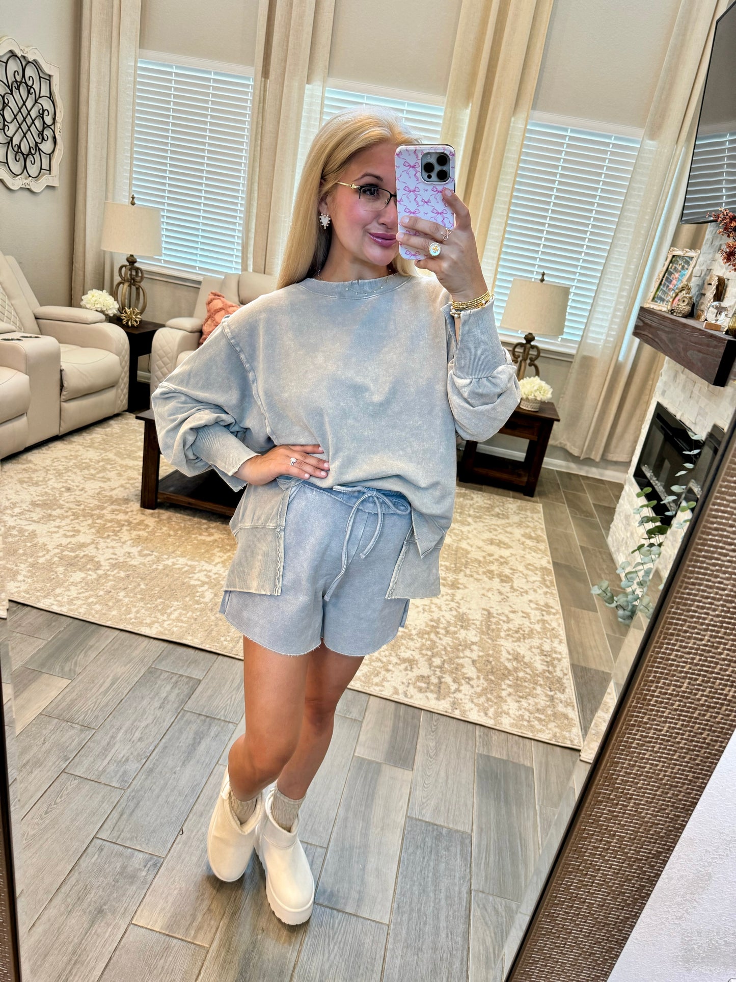 Basic Grey Cozy Shorts