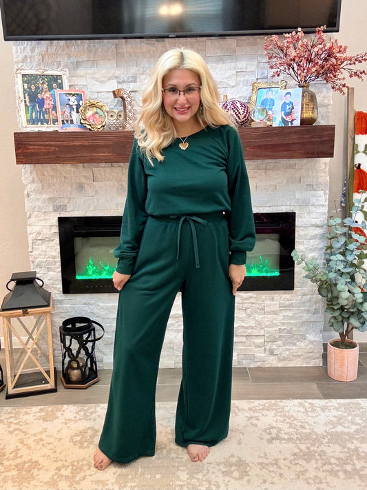 Evergreen Elegance Jumpsuit