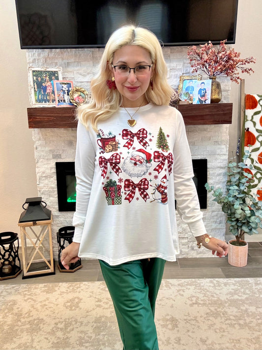 Holiday Cheer Bow Top