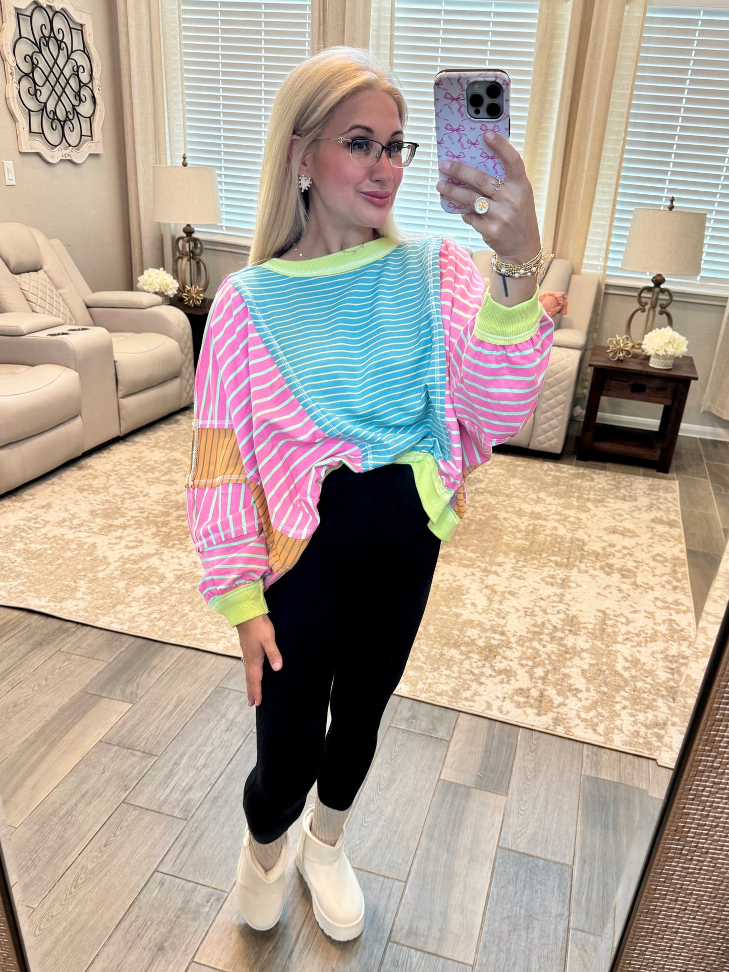 Stripes For Days Pullover - Colorful