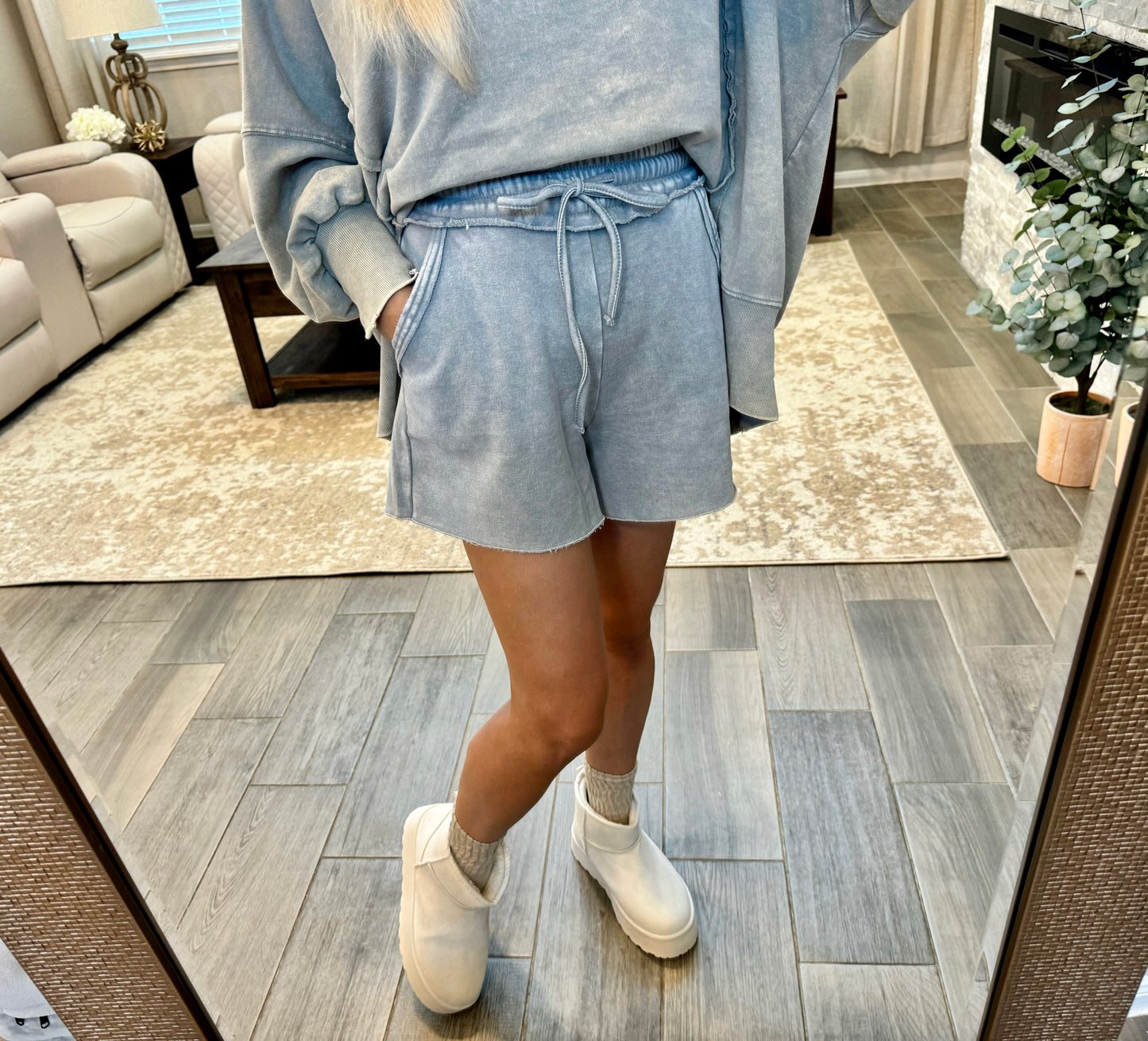 Basic Grey Cozy Shorts