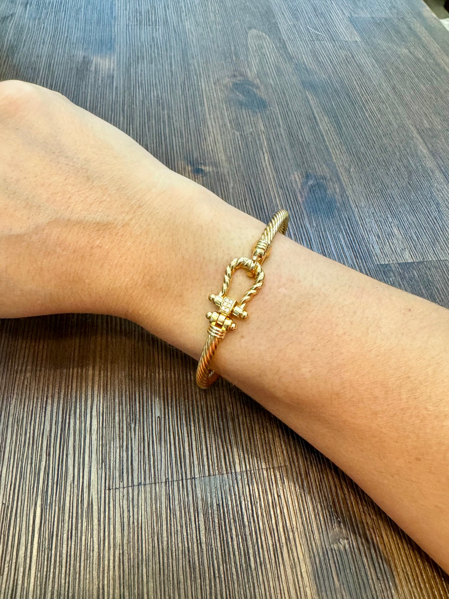 Gold Buckle Bracelet