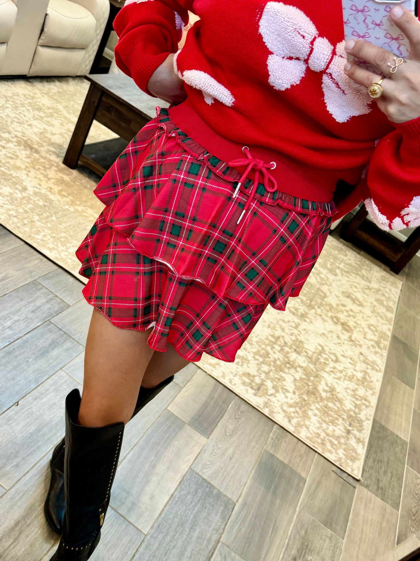 Call Me Cute Mini Plaid Skirt