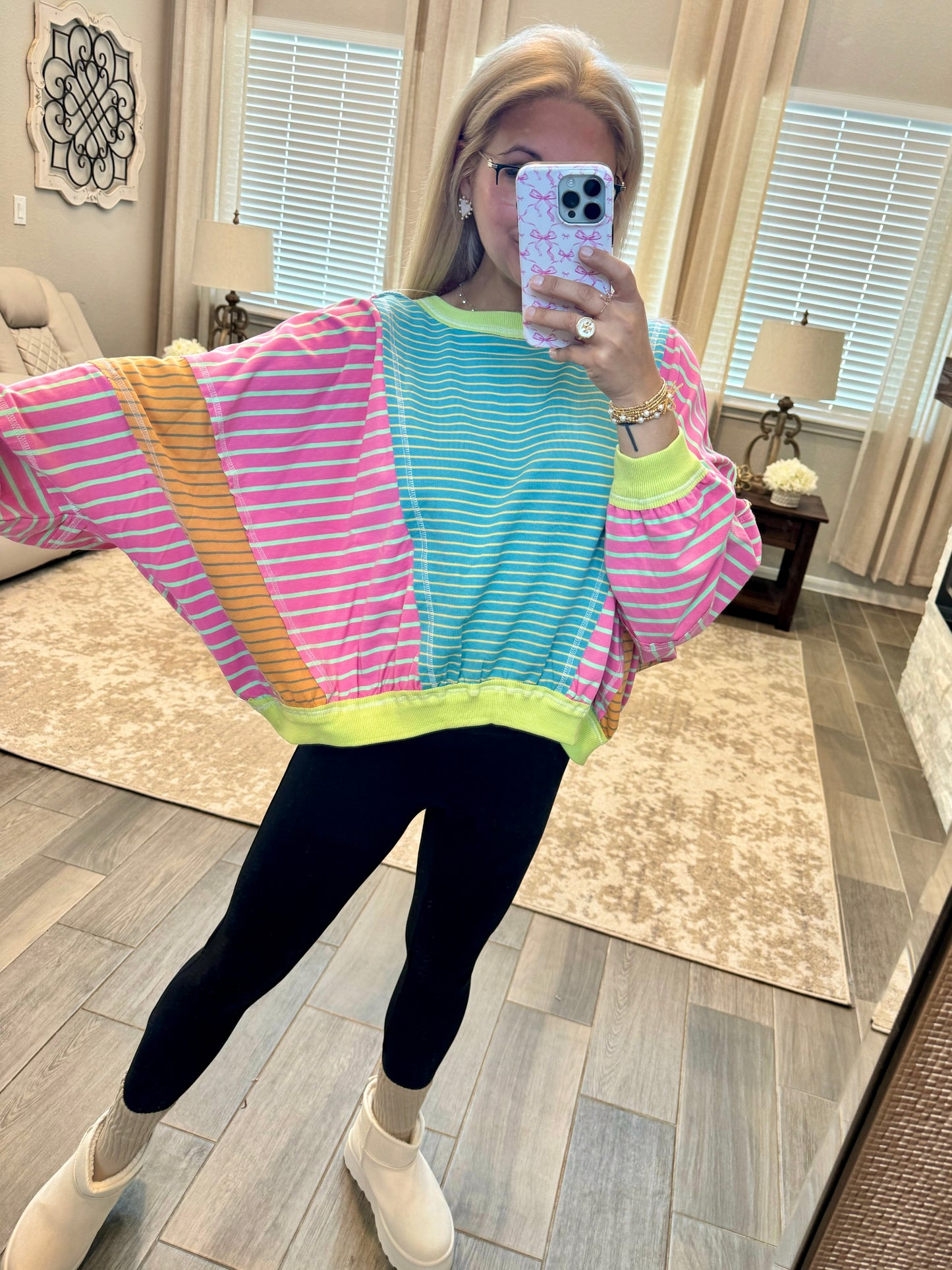 Stripes For Days Pullover - Colorful