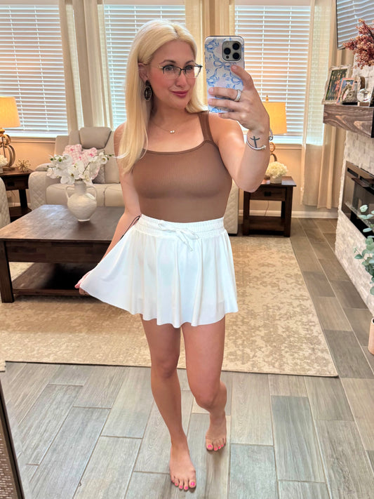 On Point Skort - White