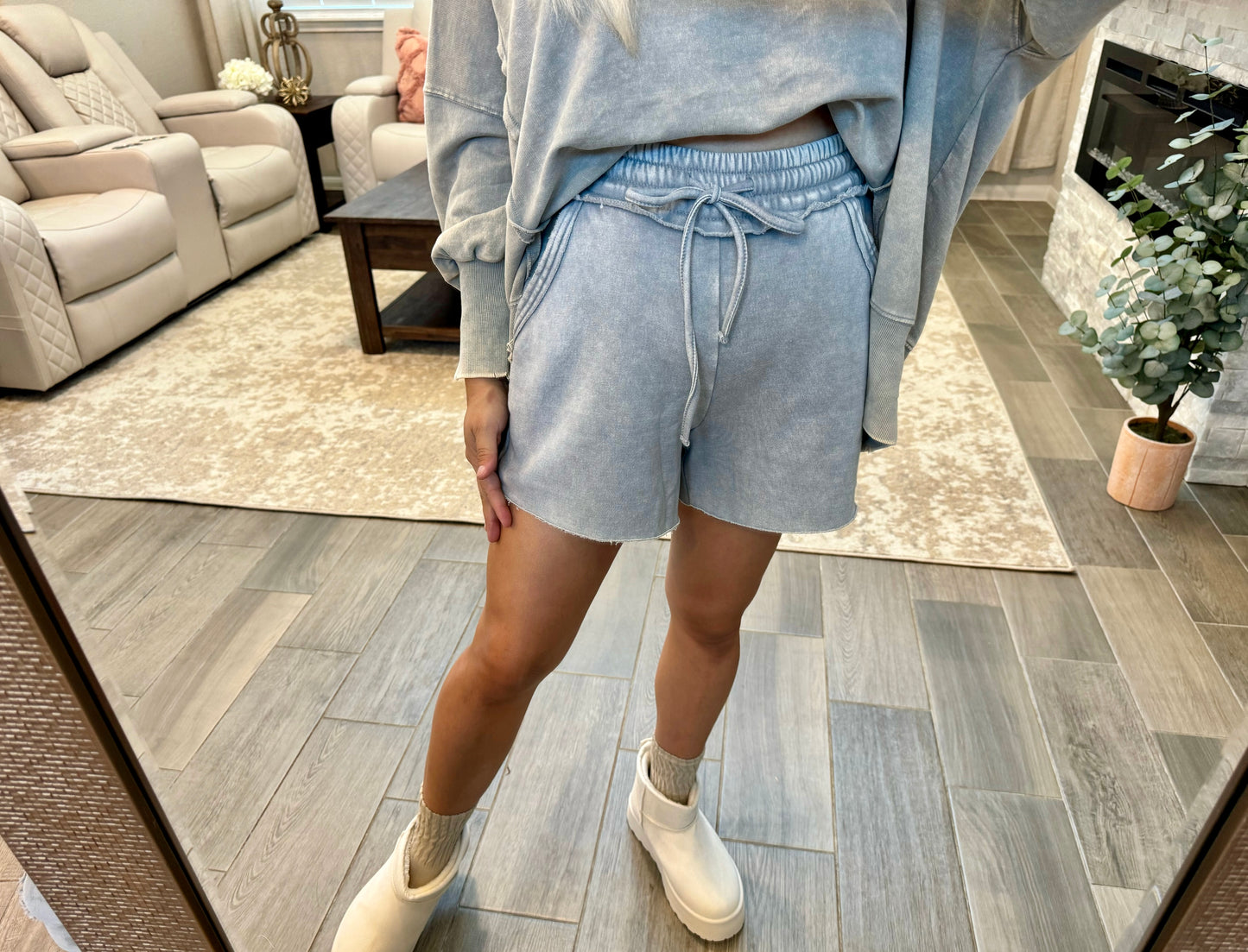 Basic Grey Cozy Shorts