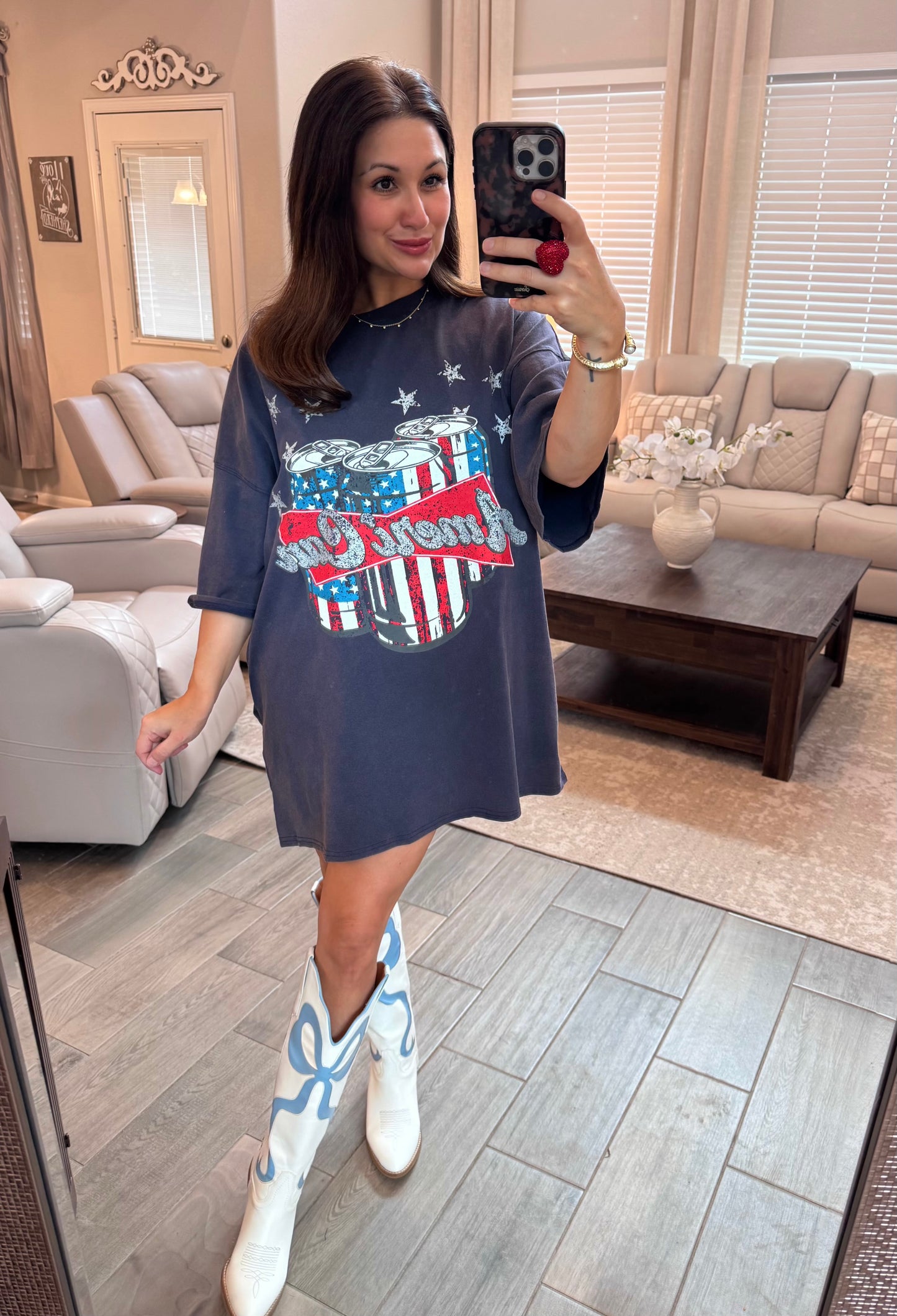 AmeriCAN Graphic T-Shirt Dress
