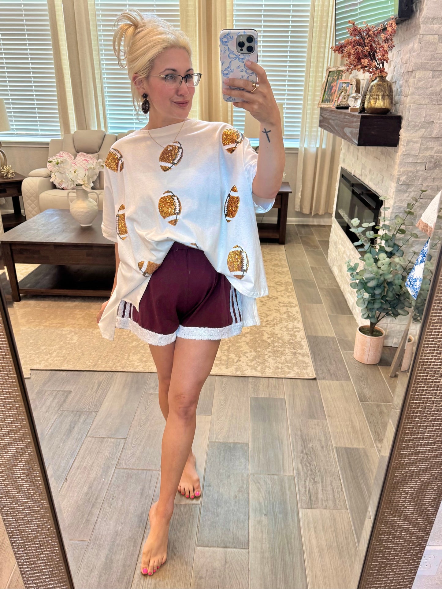 Football Sequin Top